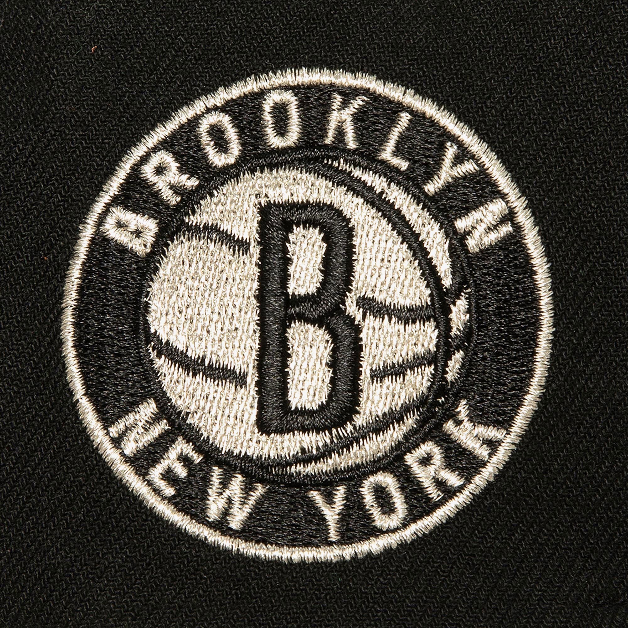 MENS MITCHELL & NESS NBA WATCH ME SHINE SNAPBACK NETS - BLACK