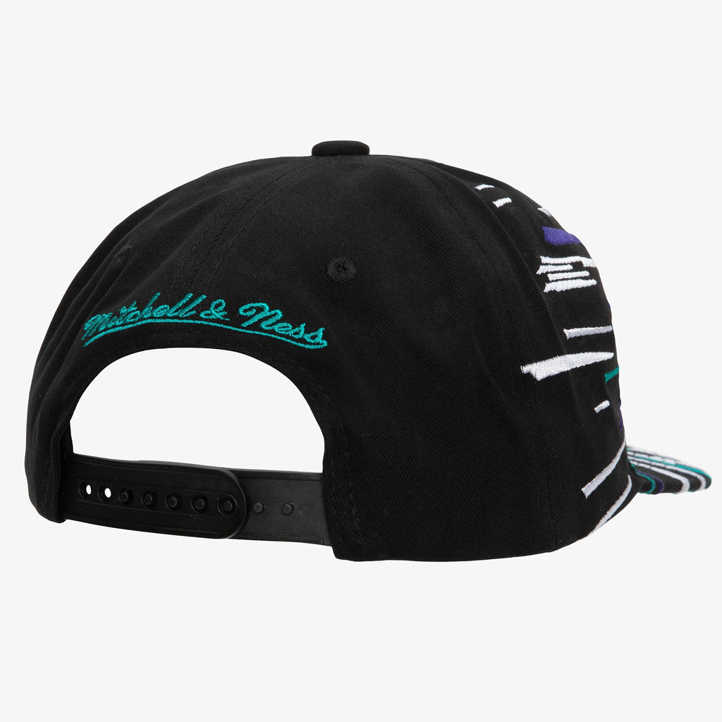 MENS MITCHELL & NESS NBA BURST DEADSTOCK HWC HORNETS - BLACK