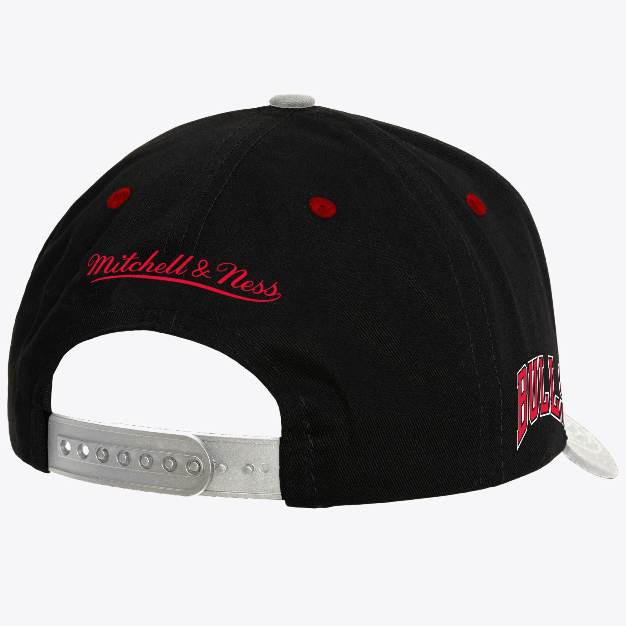 MENS MITCHELL & NESS NBA BRED PRO SNAPBACK BULLS - BLACK