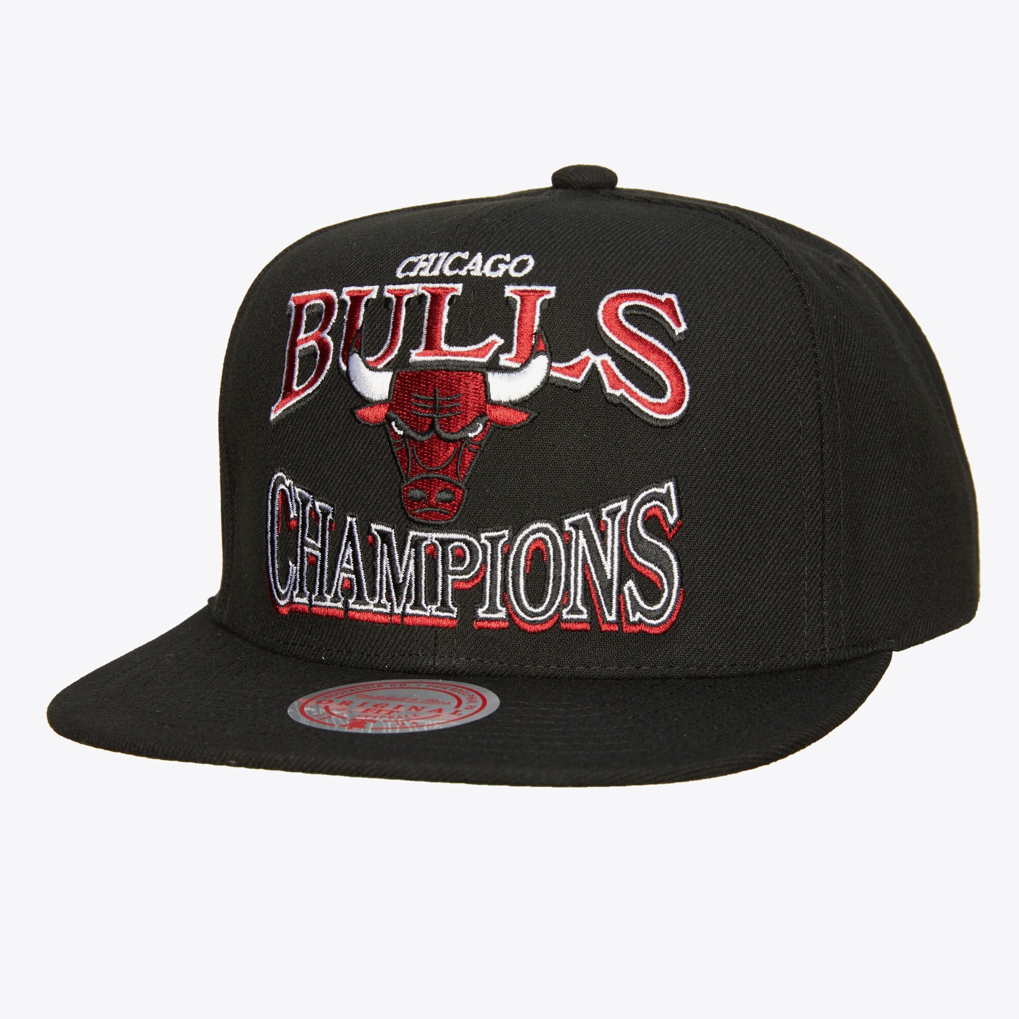 MENS MITCHELL & NESS NBA CHAMPIONS ERA SNAPBACK HWC BULLS - BLACK
