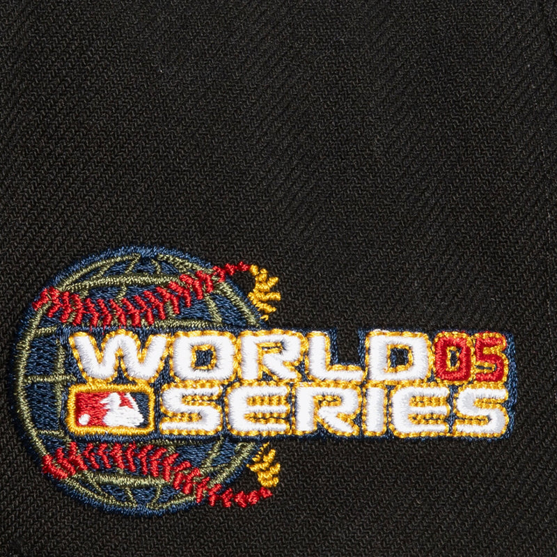 MENS MITCHELL & NESS MLB WORLD SERIES CHAMPIONS SNAPBACK WHITE SOX - BLACK