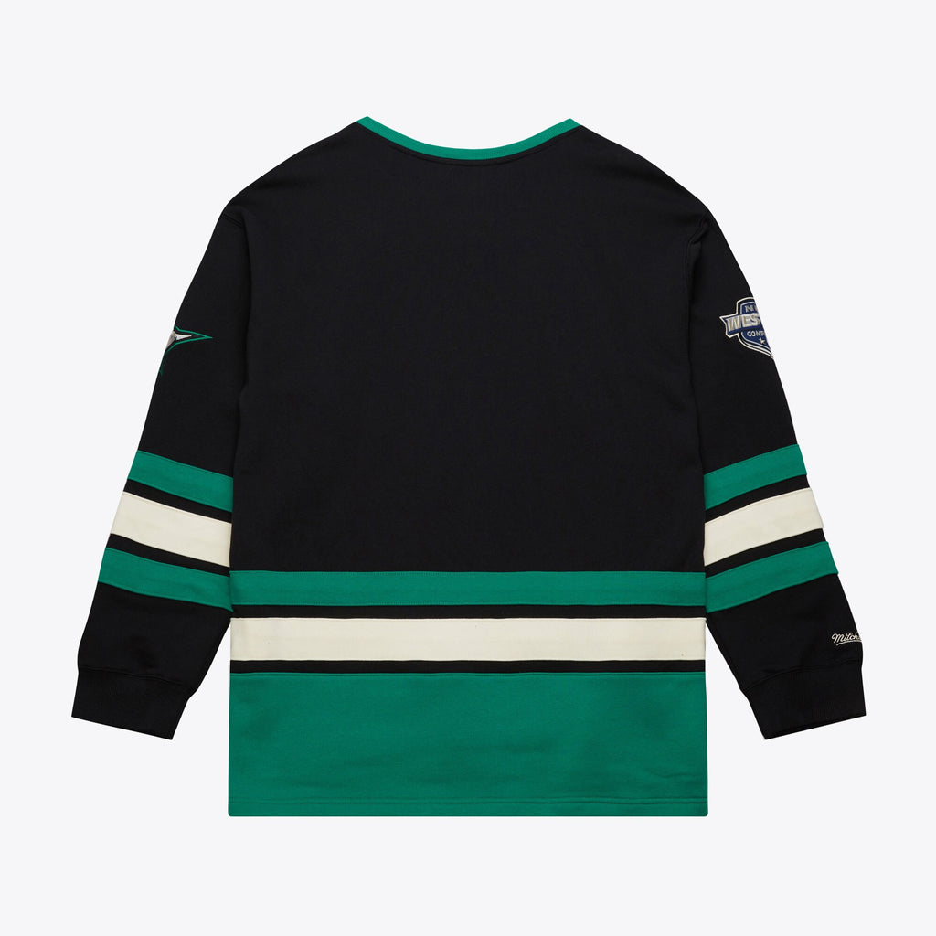 MENS MITCHELL & NESS NHL HERITAGE LACE-UP CREW CURRENT LOGO STARS