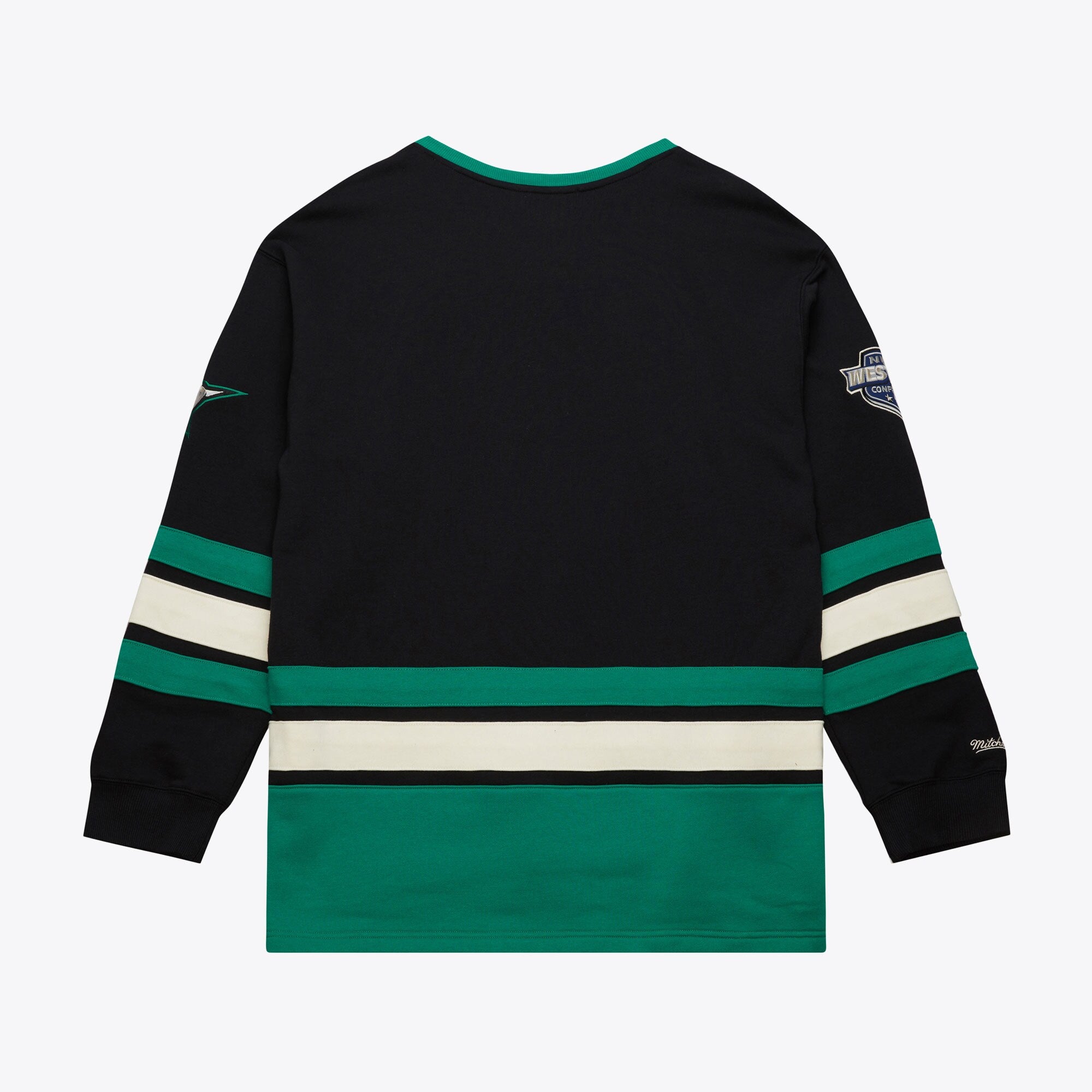 MENS MITCHELL & NESS NHL HERITAGE LACE-UP CREW CURRENT LOGO STARS