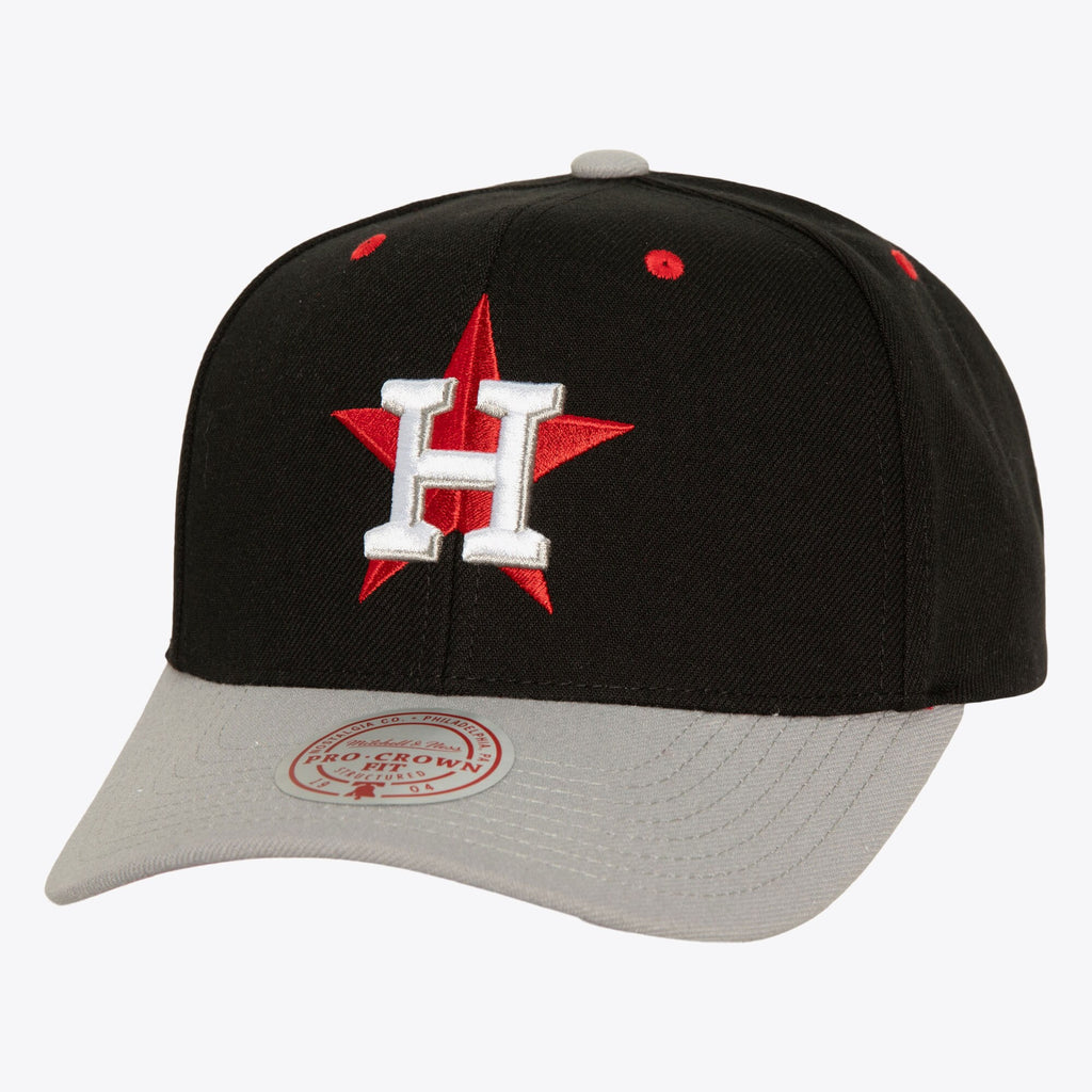 MENS MITCHELL & NESS MLB BRED PRO SNAPBACK ASTROS