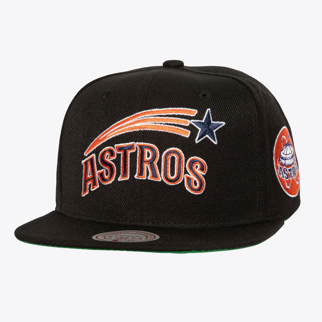 MENS MITCHELL & NESS MLB TRIPLE PLAY SNAPBACK COOP ASTROS