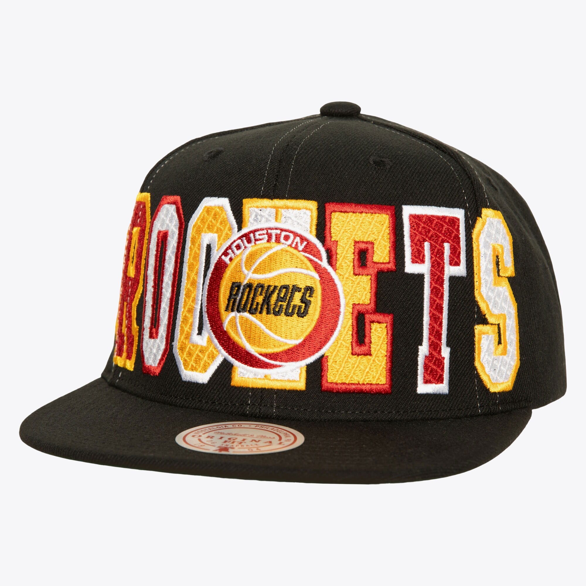 Mens Mitchell & Ness NBA VARSITY BUST SNAPBACK HWC ROCKETS