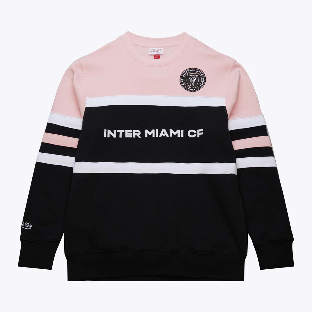 MENS MITCHELL & NESS MLS HEAD COACH FLEECE CREW CURRENT LOGO MIAMI CF