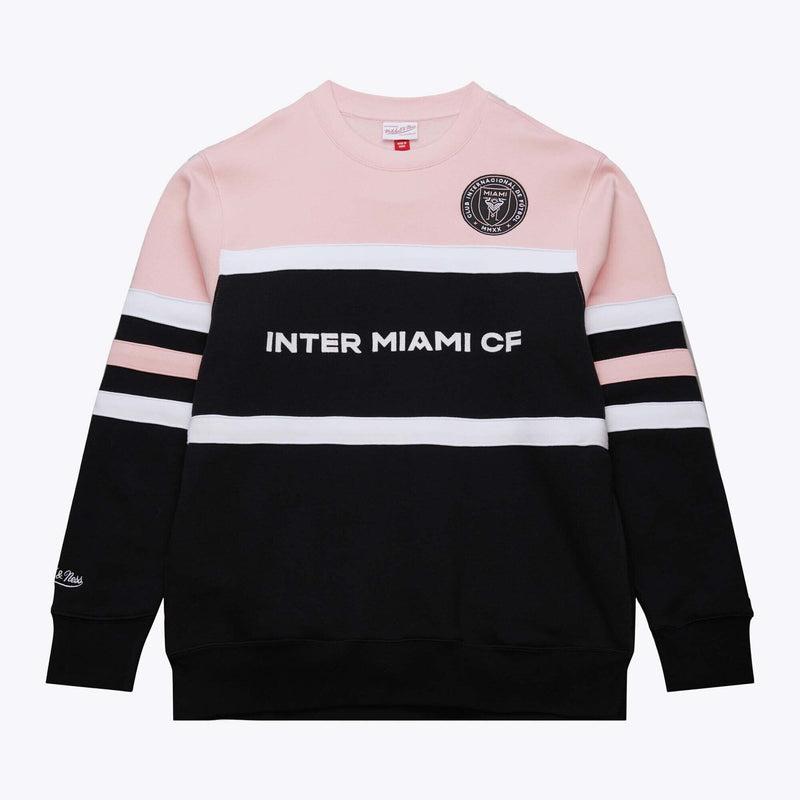 MENS MITCHELL & NESS MLS HEAD COACH FLEECE CREW CURRENT LOGO MIAMI CF