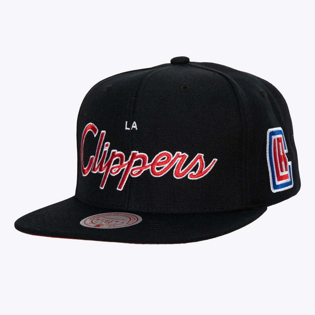 MENS MITCHELL & NESS NBA TEAM SCRIPT 2.0 SNAPBACK CLIPPERS