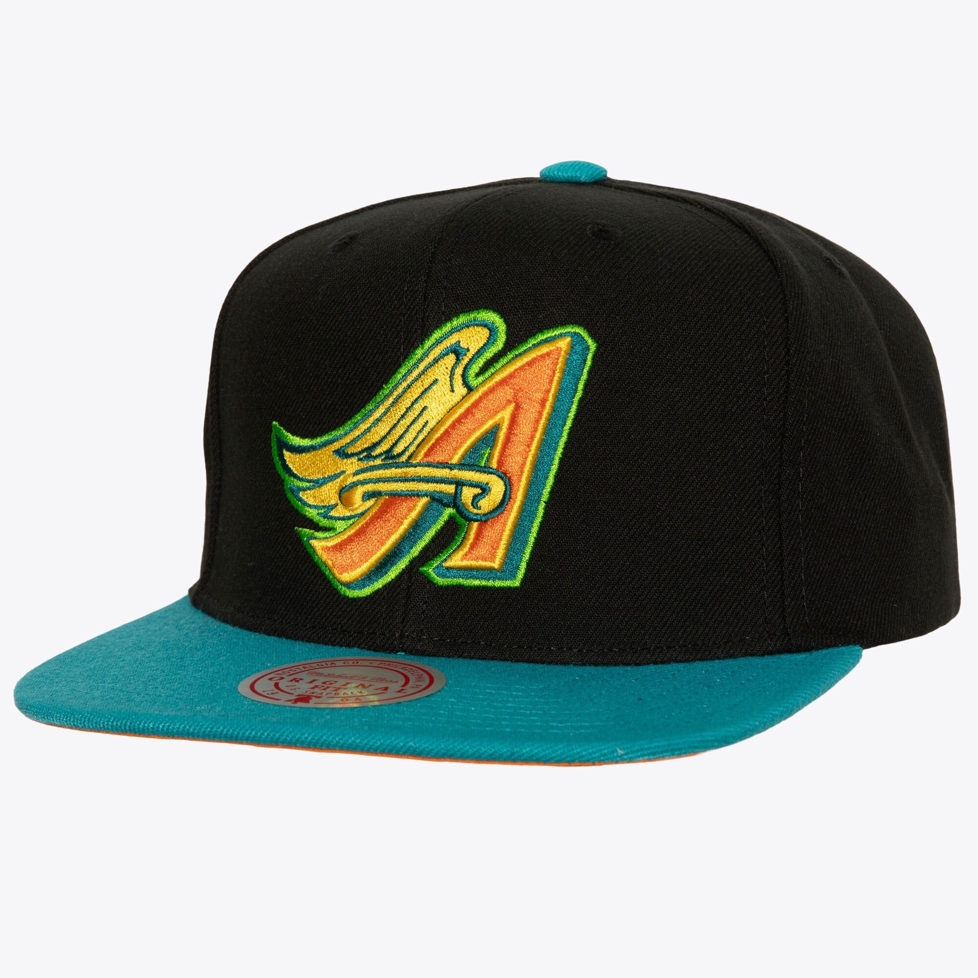 MENS MITCHELL & NESS MLB CITRUS COOLER SNAPBACK COOP ANGELS - BLACK