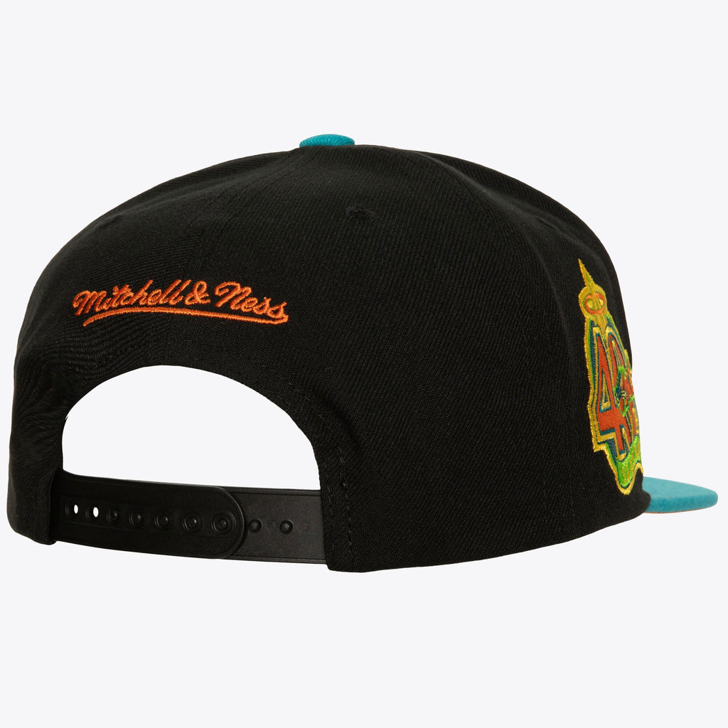 MENS MITCHELL & NESS MLB CITRUS COOLER SNAPBACK COOP ANGELS - BLACK
