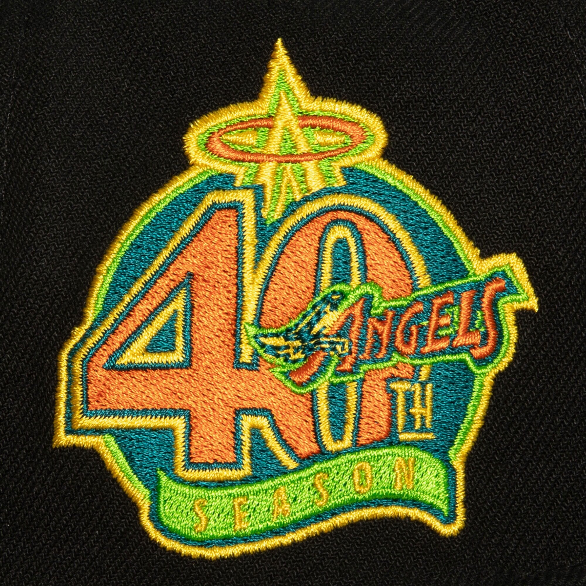 MENS MITCHELL & NESS MLB CITRUS COOLER SNAPBACK COOP ANGELS - BLACK