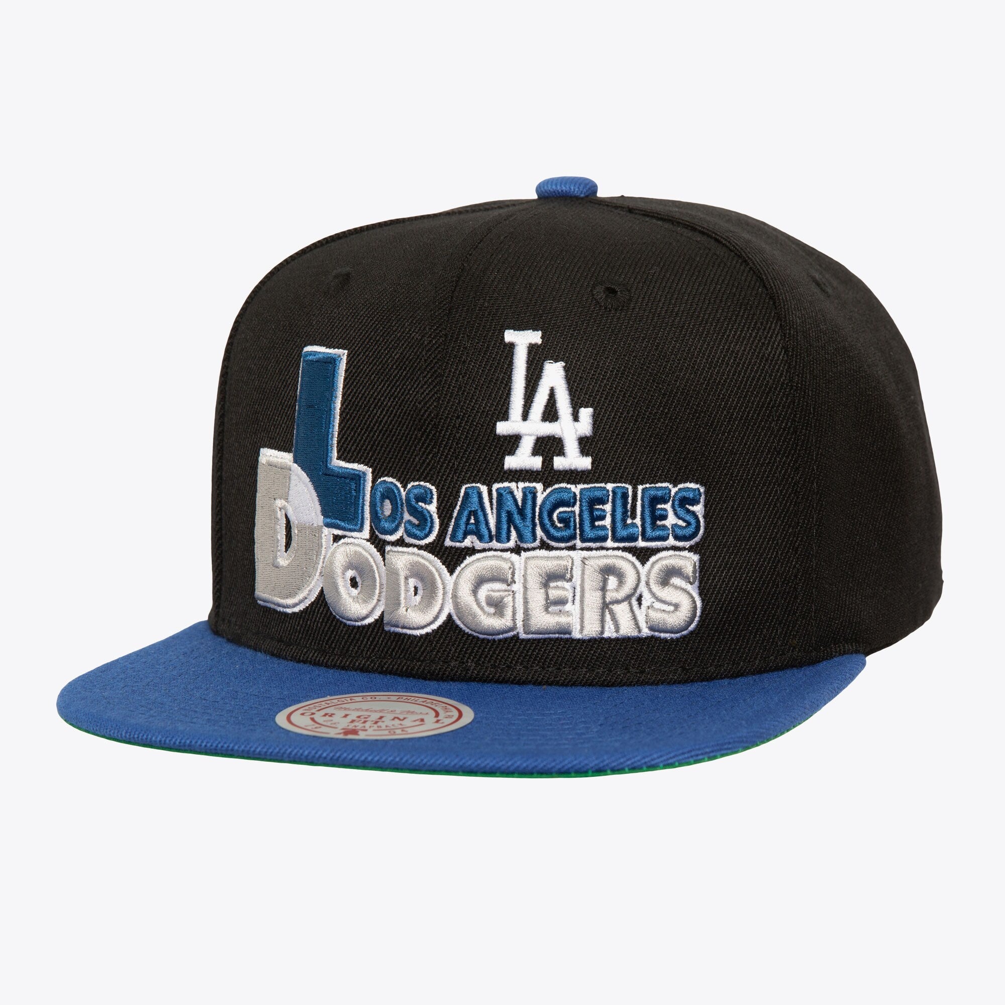 Mens Mitchell & Ness MLB TEXT STACK 1 SNAPBACK DODGERS