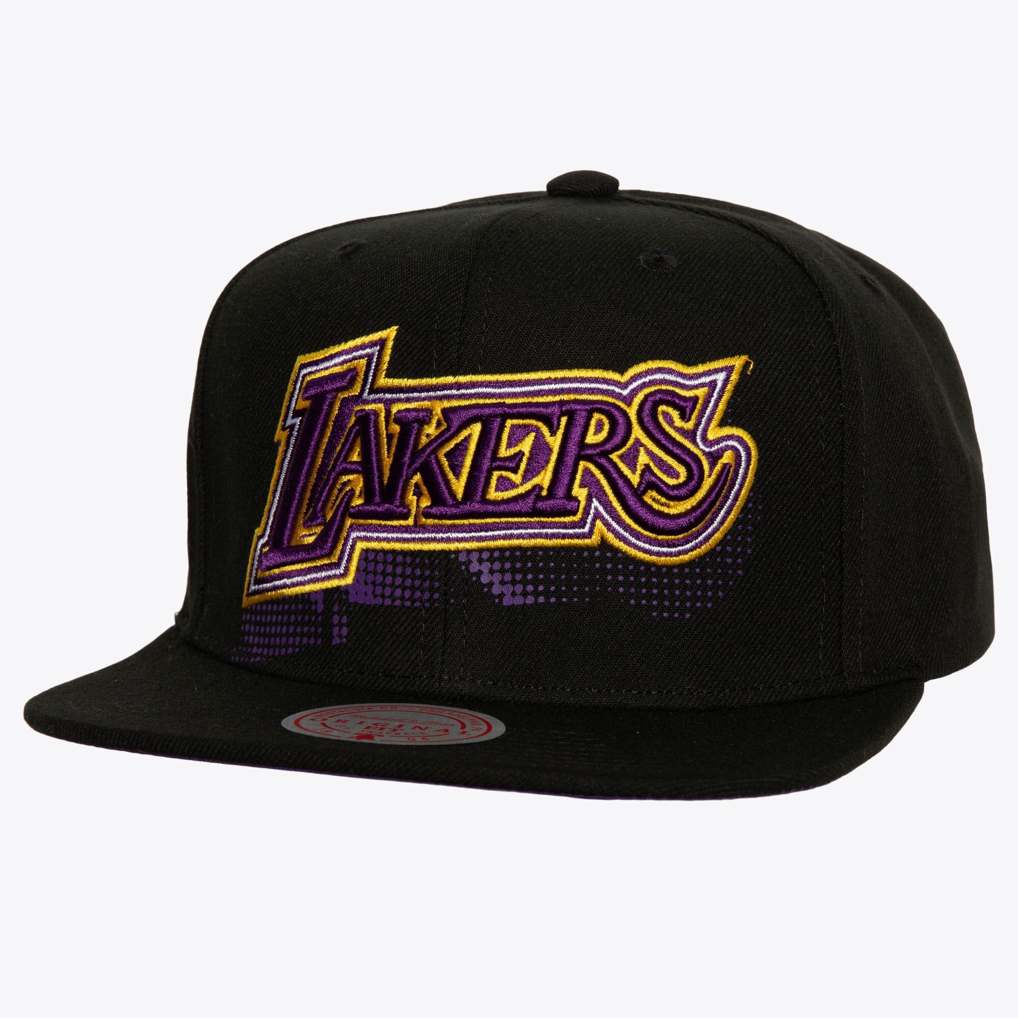 MENS MITCHELL & NESS NBA BIG FACE 7.0 SNAPBACK HWC LAKERS - BLACK
