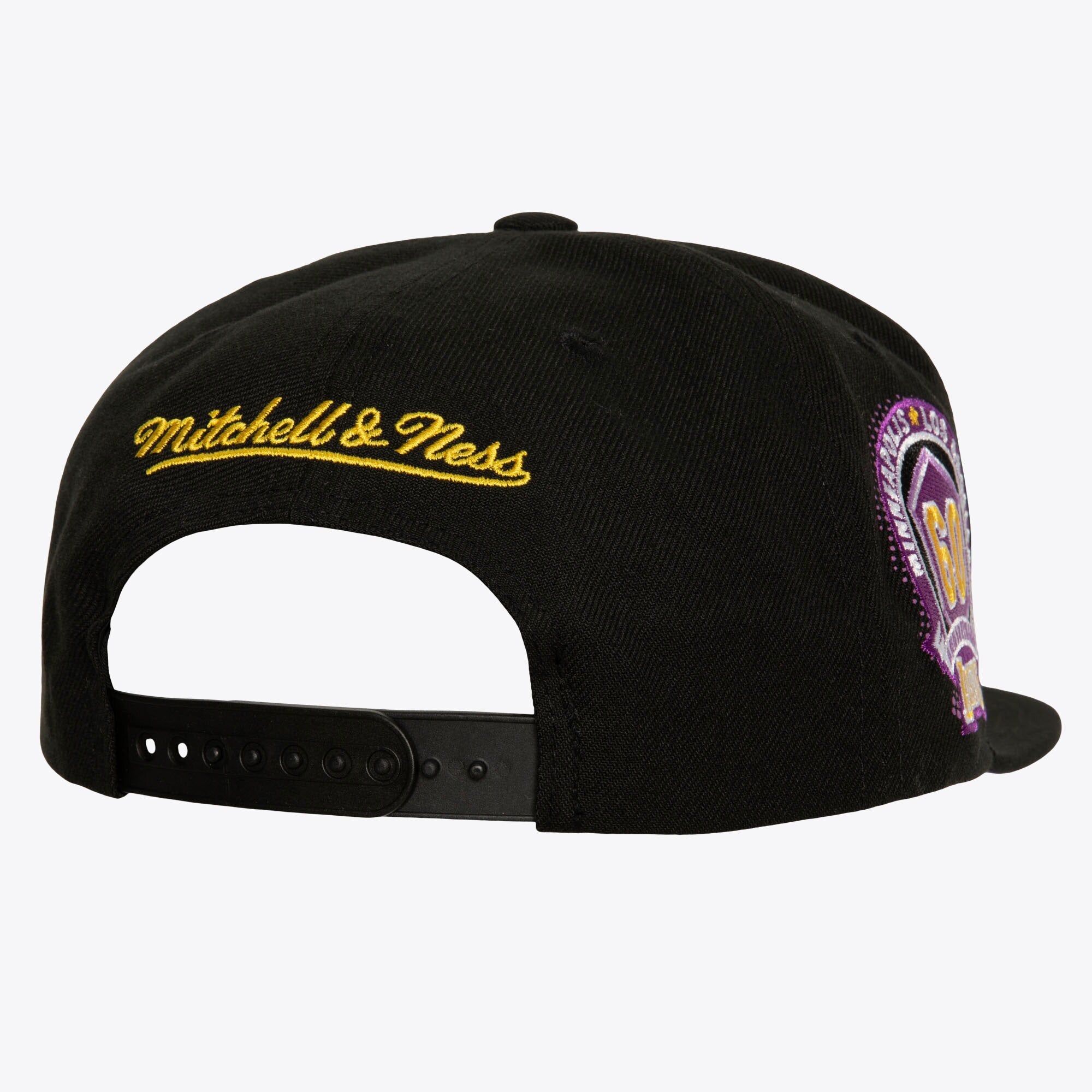 MENS MITCHELL & NESS NBA BIG FACE 7.0 SNAPBACK HWC LAKERS - BLACK