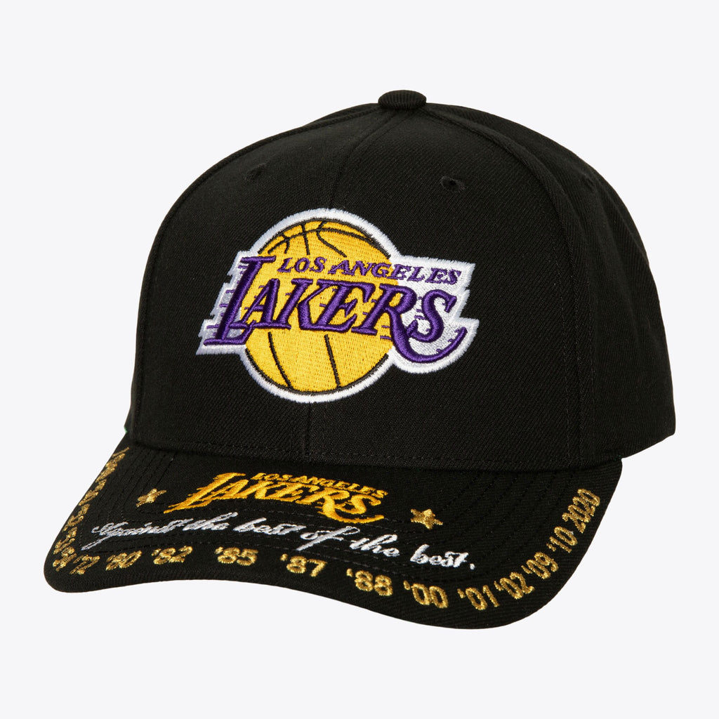MENS MITCHELL & NESS NBA AGAINST THE BEST PRO SNAPBACK LAKERS - BLACK