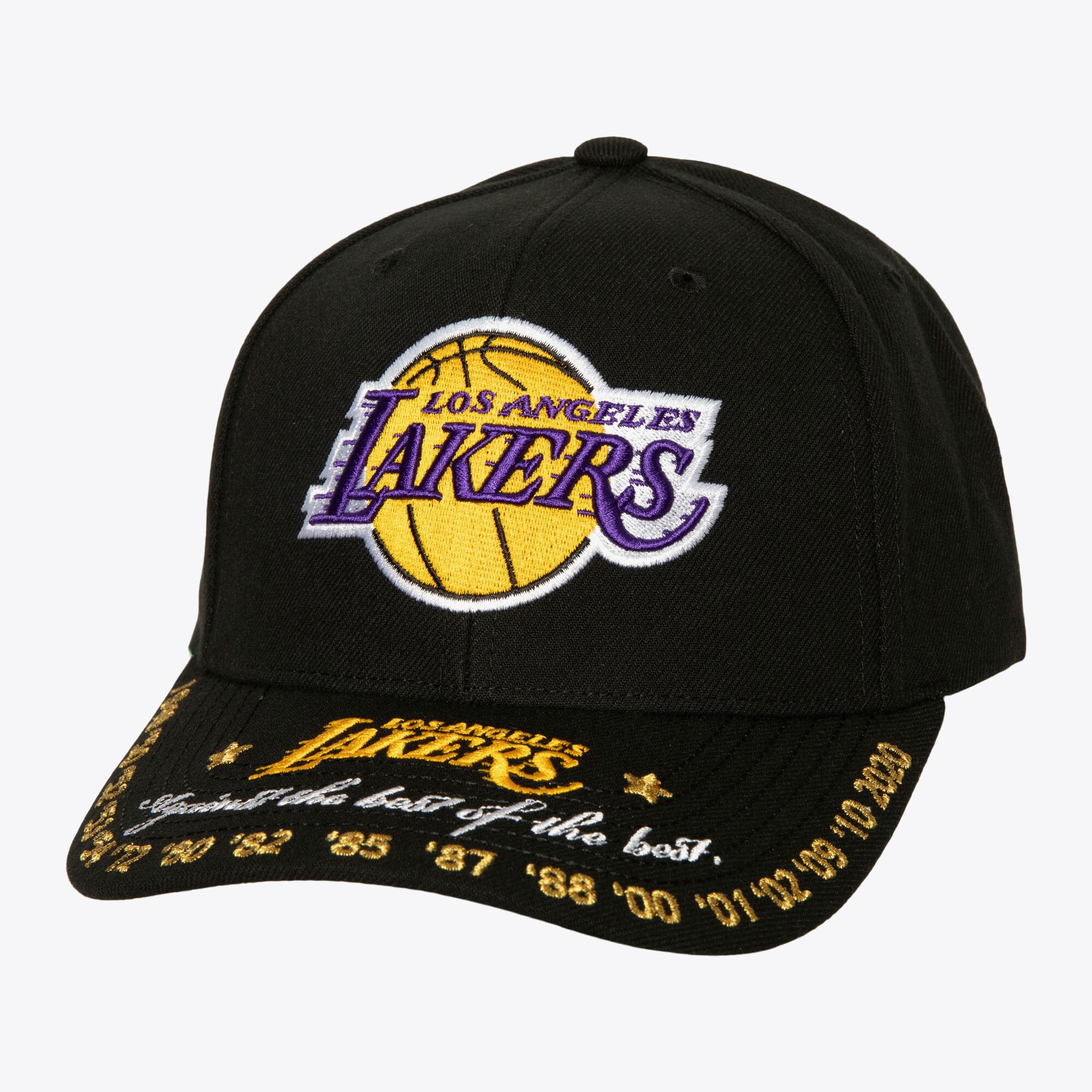 MENS MITCHELL & NESS NBA AGAINST THE BEST PRO SNAPBACK LAKERS - BLACK