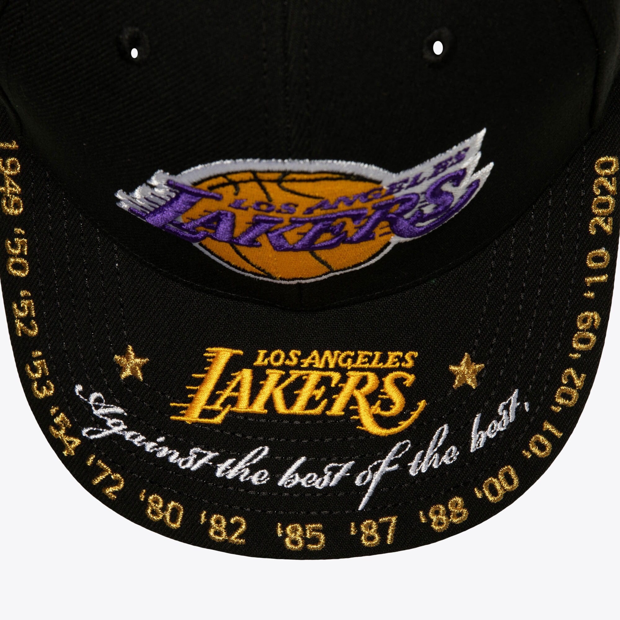 MENS MITCHELL & NESS NBA AGAINST THE BEST PRO SNAPBACK LAKERS - BLACK