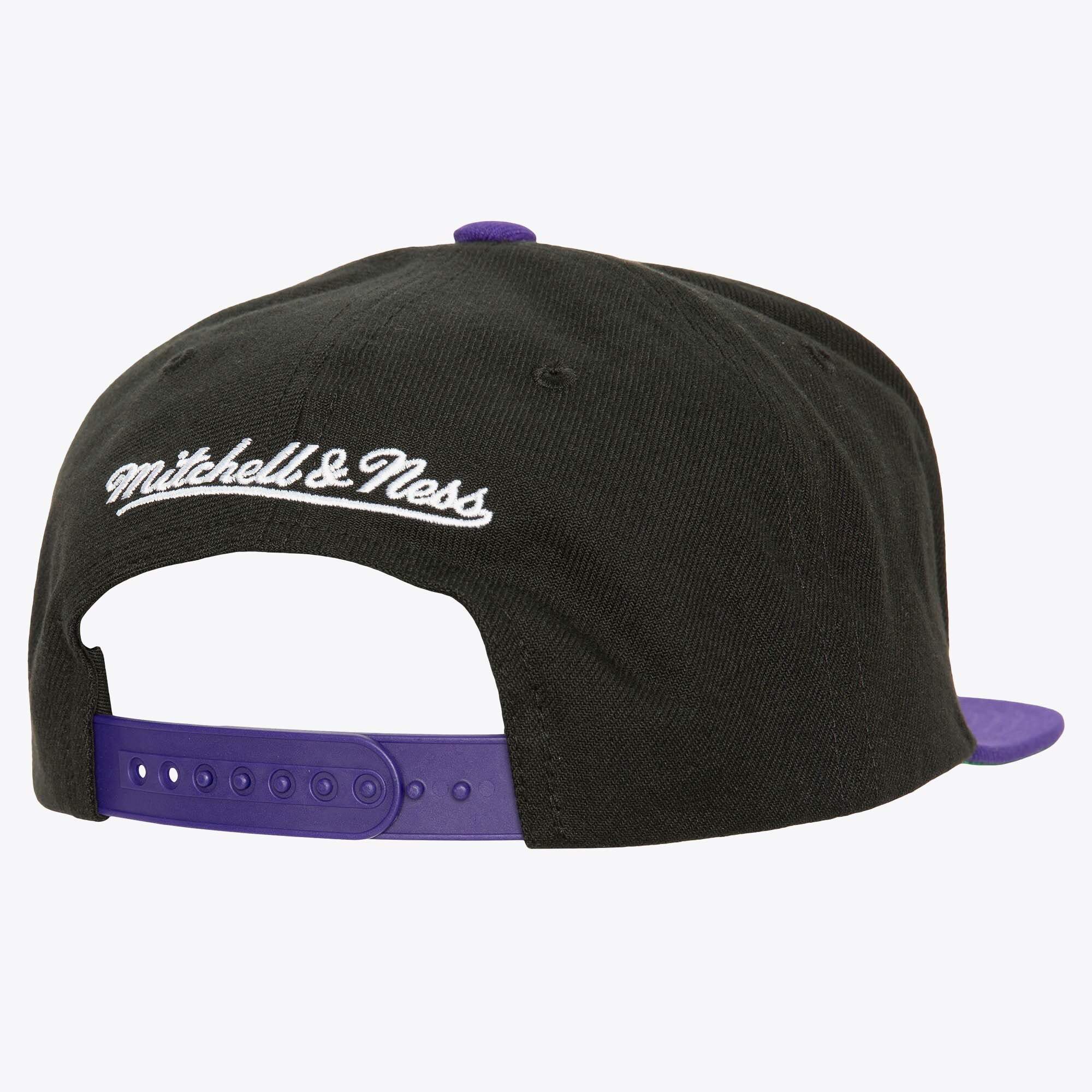 MENS MITCHELL & NESS NBA CIRCLE SPLASH SNAPBACK LAKERS - BLACK