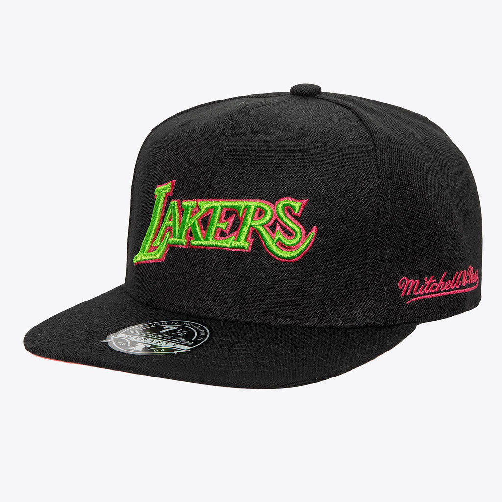 Mens Mitchell & Ness NBA COLOR BOMB FITTED HWC LAKERS