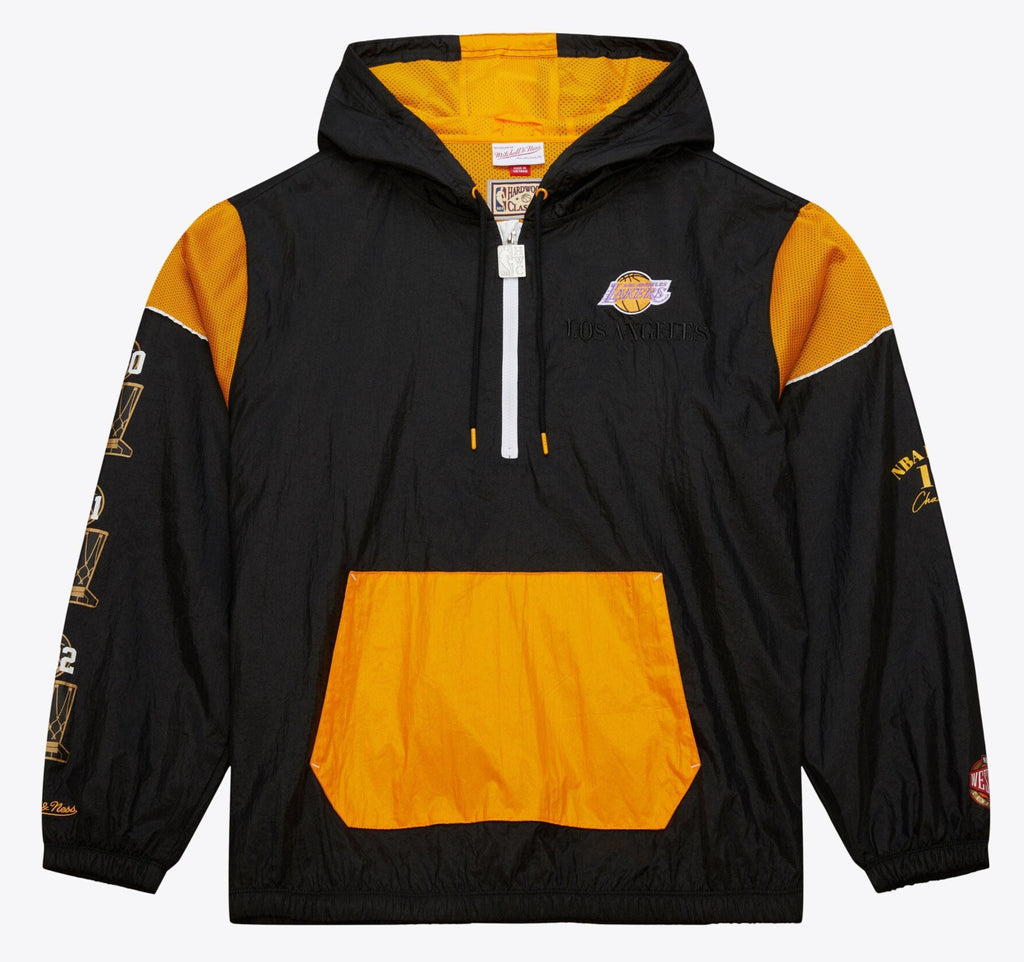 MENS MITCHELL & NESS NBA TEAM OG 3.0 ANORAK VINTAGE LOGO LAKERS