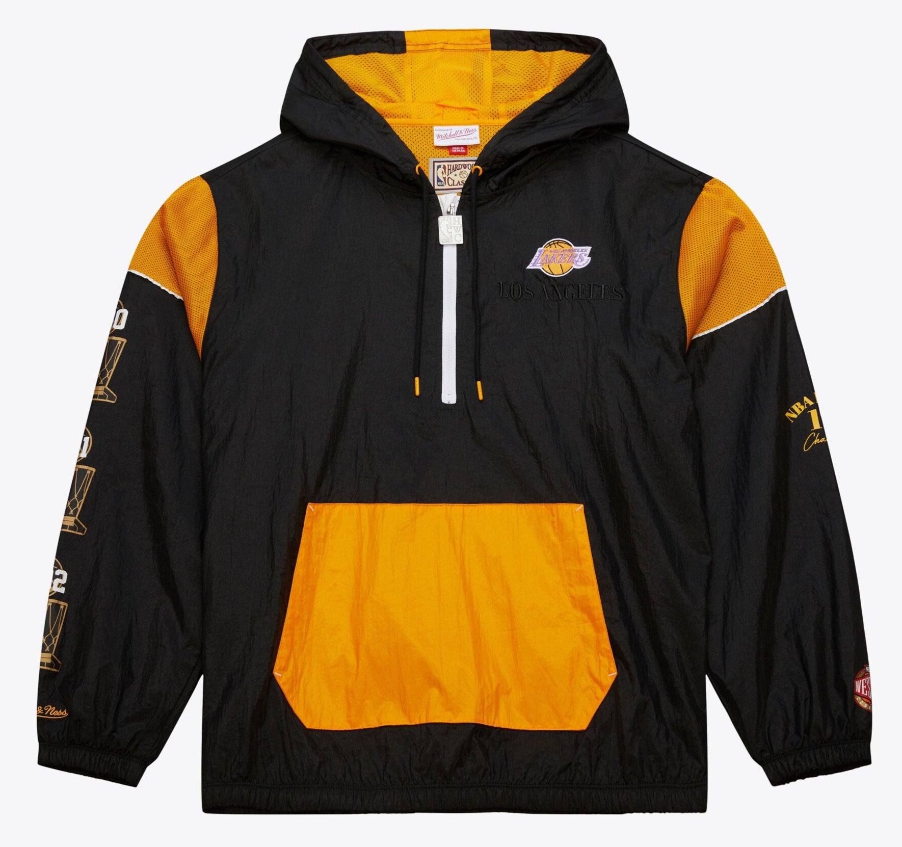 MENS MITCHELL & NESS NBA TEAM OG 3.0 ANORAK VINTAGE LOGO LAKERS