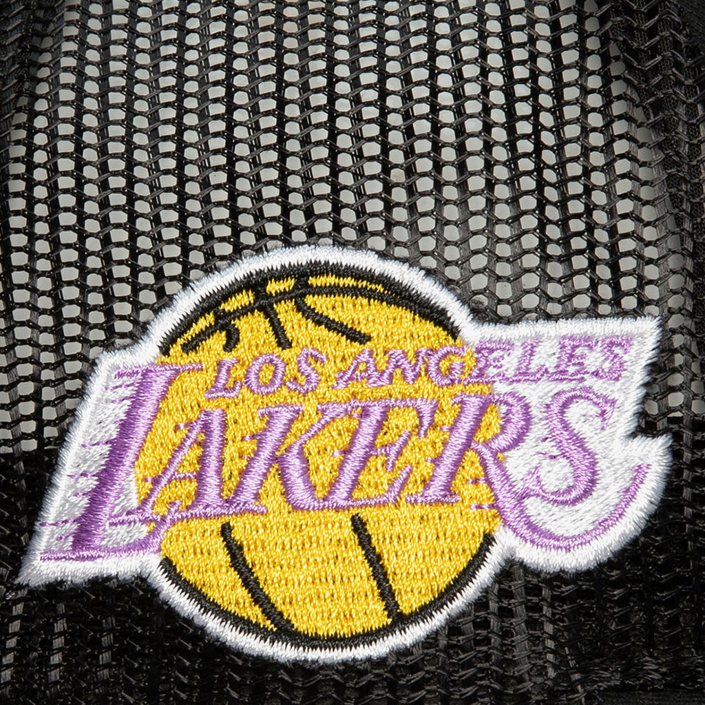 MENS MITCHELL & NESS NBA TEAM SEAL TRUCKER HWC LAKERS - BLACK