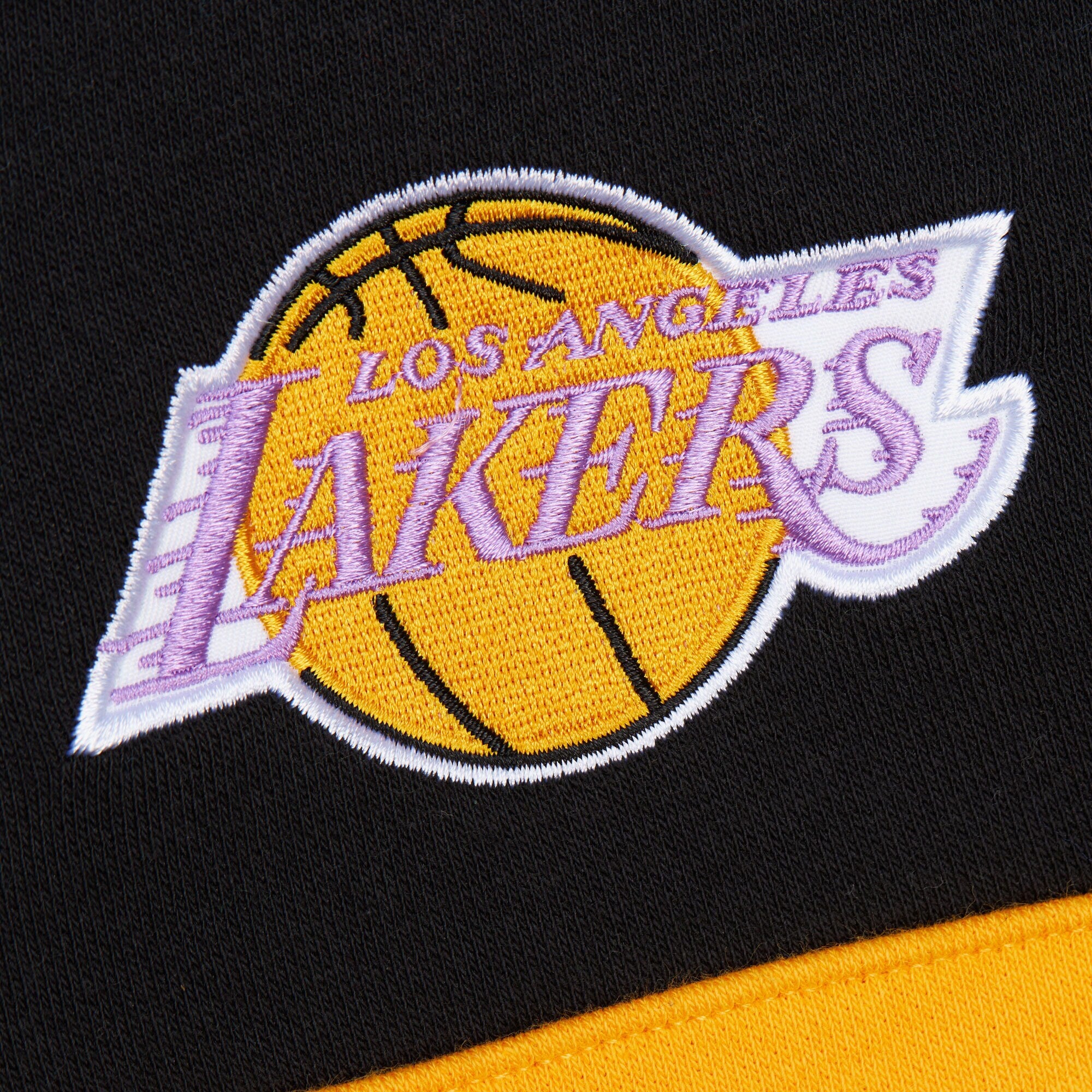 Mens Mitchell & Ness NBA HEAD COACH HOODIE VINTAGE LOGO LAKERS