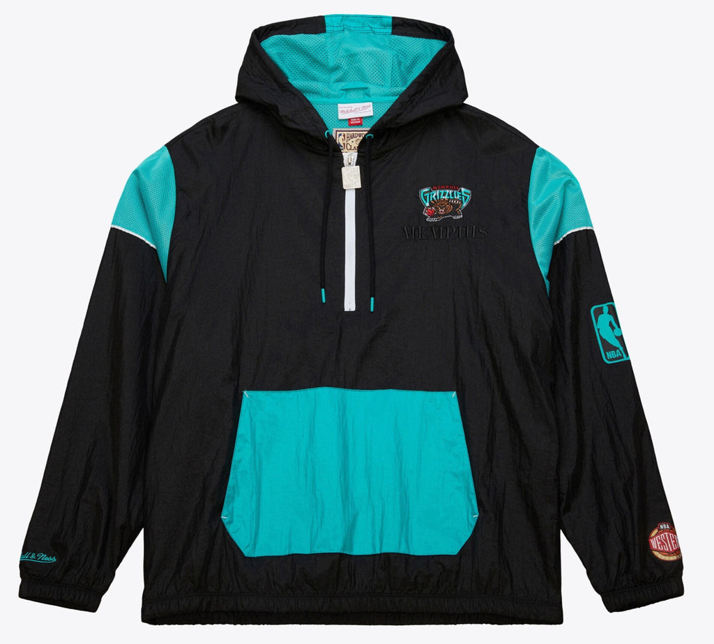 MENS MITCHELL & NESS NBA TEAM OG 3.0 ANORAK VINTAGE LOGO GRIZZLIES