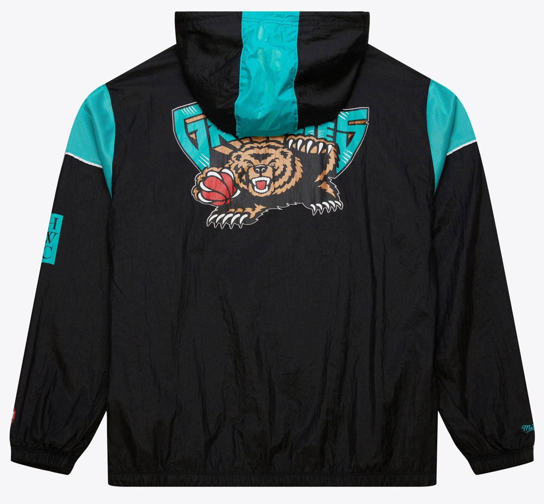 MENS MITCHELL & NESS NBA TEAM OG 3.0 ANORAK VINTAGE LOGO GRIZZLIES
