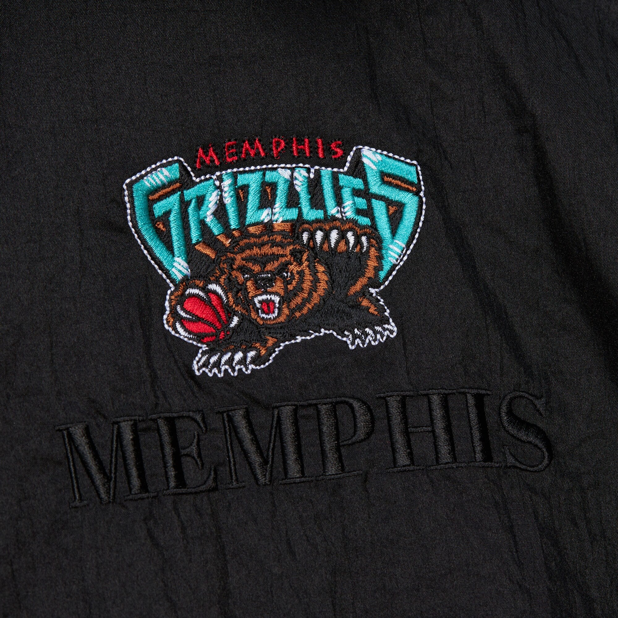 MENS MITCHELL & NESS NBA TEAM OG 3.0 ANORAK VINTAGE LOGO GRIZZLIES