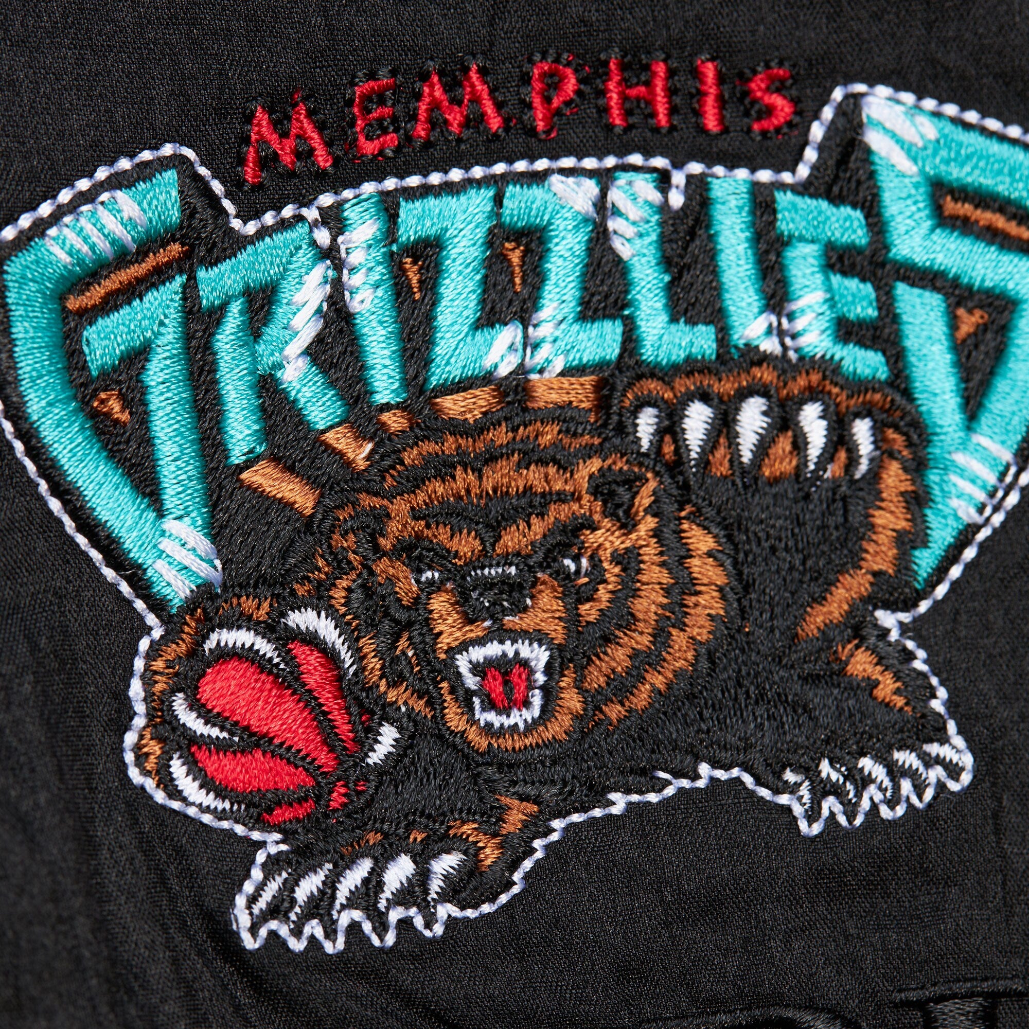 MENS MITCHELL & NESS NBA TEAM OG 3.0 ANORAK VINTAGE LOGO GRIZZLIES