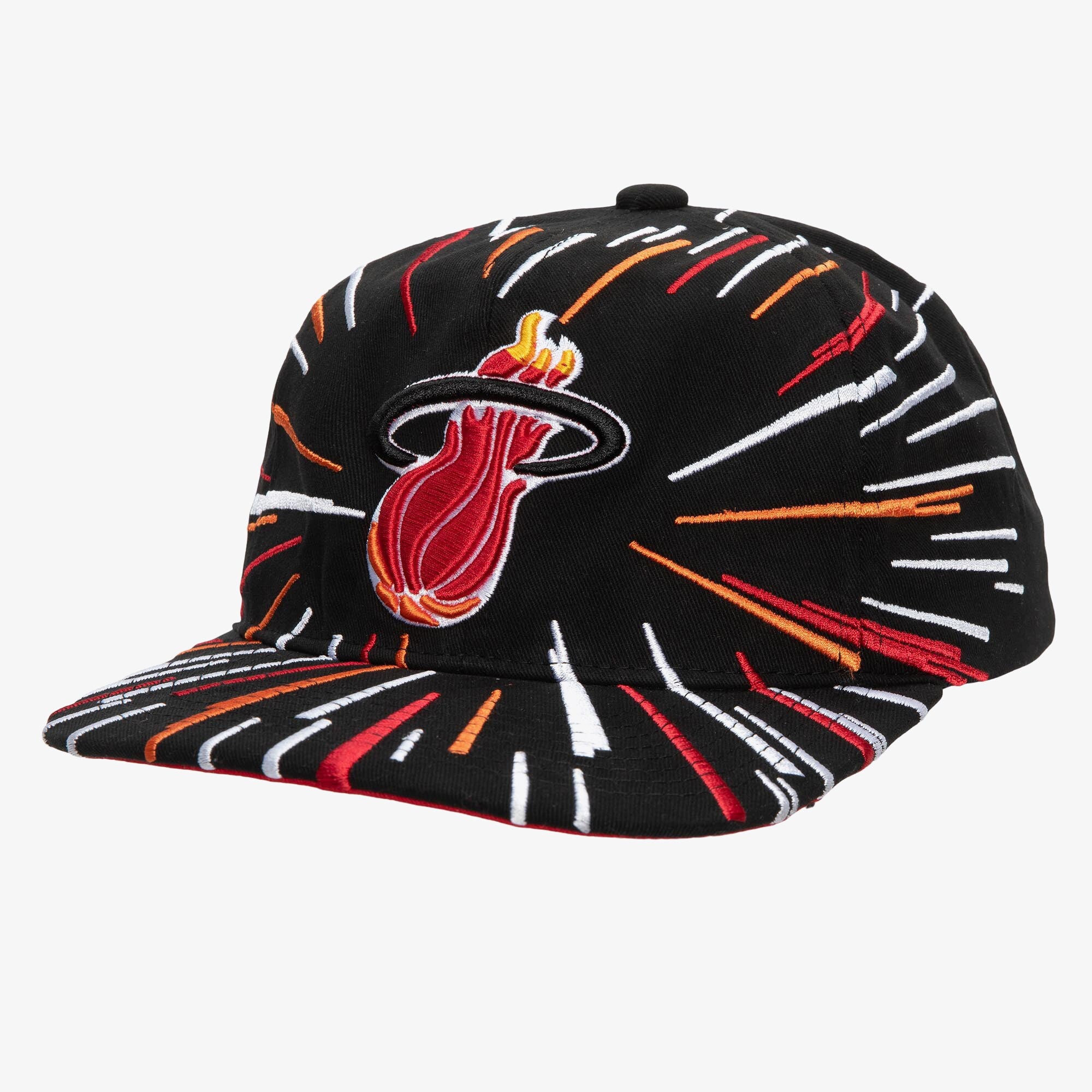 MENS MITCHELL & NESS NBA BURST DEADSTOCK HWC HEAT - BLACK