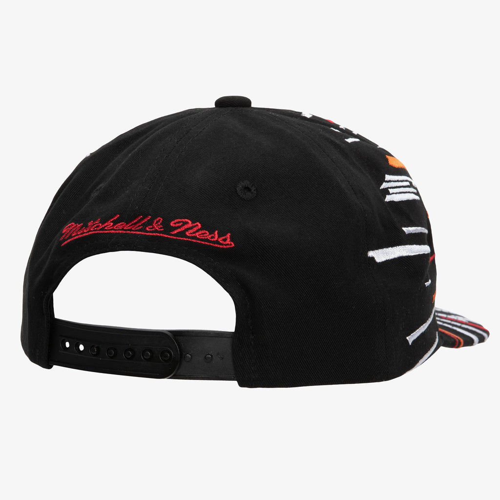 MENS MITCHELL & NESS NBA BURST DEADSTOCK HWC HEAT - BLACK