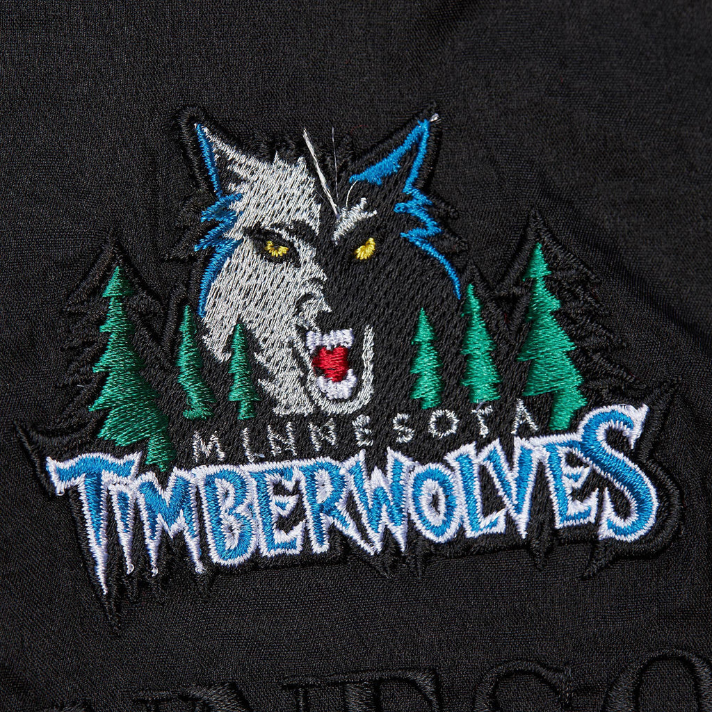 MENS MITCHELL & NESS NBA TEAM OG 3.0 ANORAK VINTAGE LOGO TIMBERWOLVES