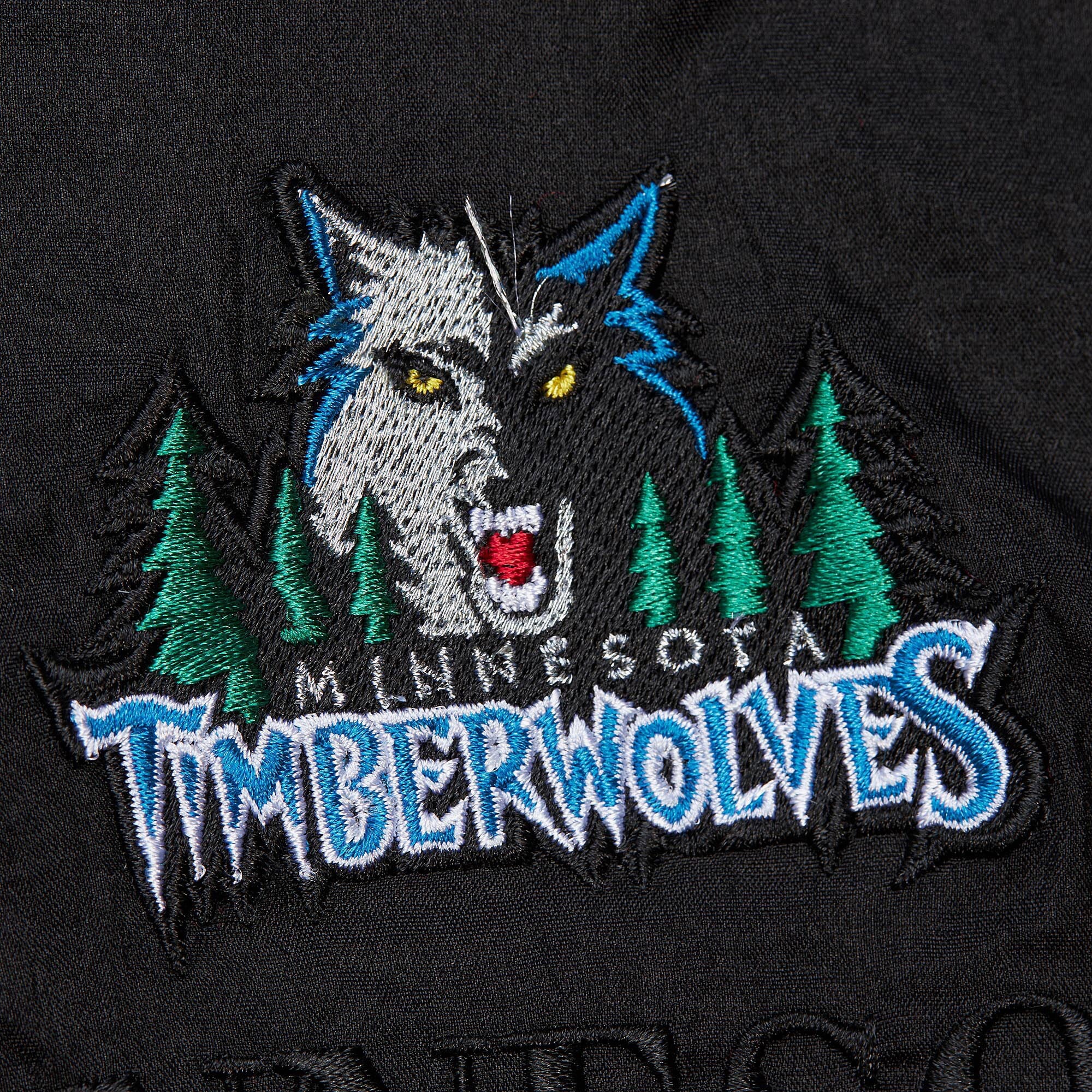 MENS MITCHELL & NESS NBA TEAM OG 3.0 ANORAK VINTAGE LOGO TIMBERWOLVES