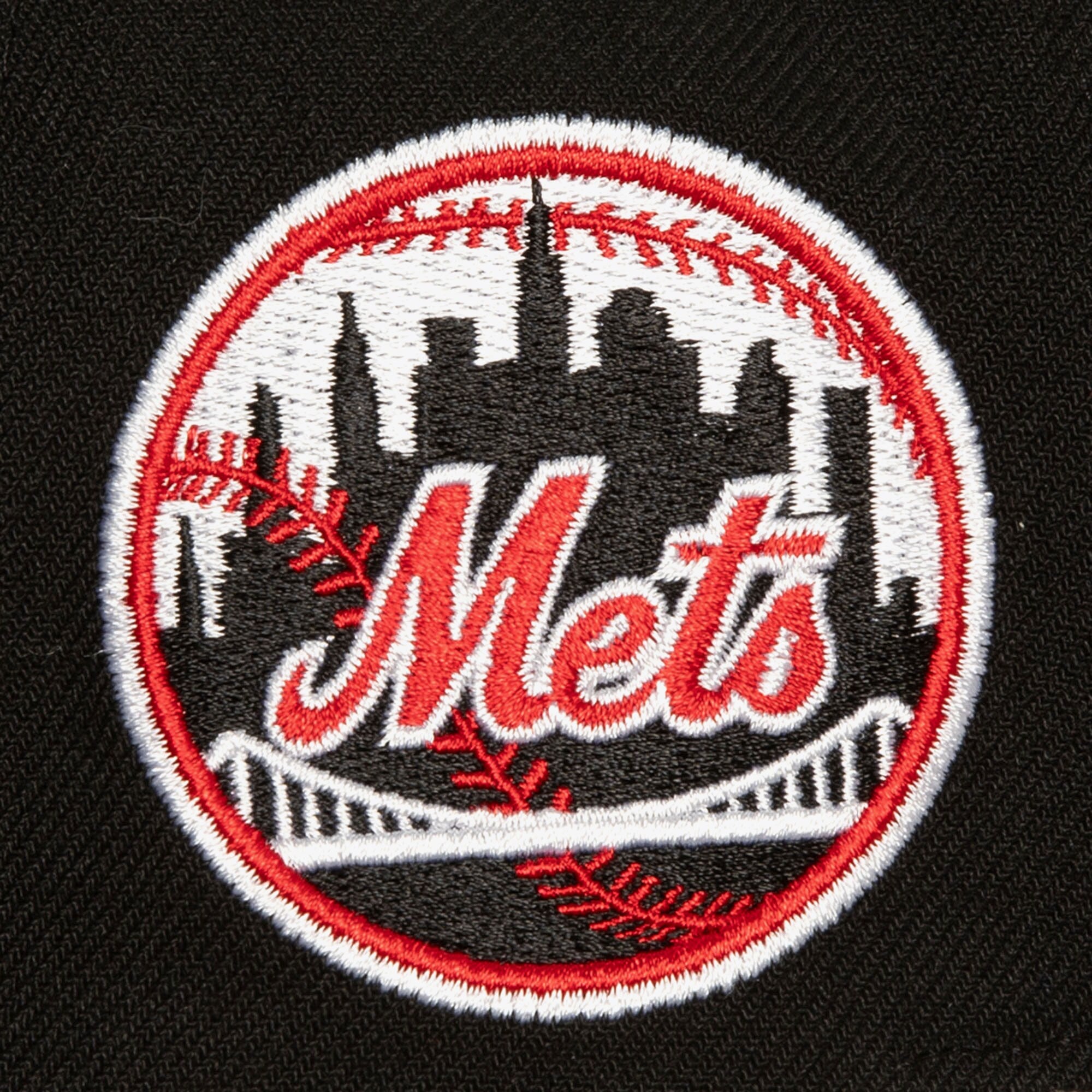 MENS MITCHELL & NESS MLB BRED PRO SNAPBACK METS