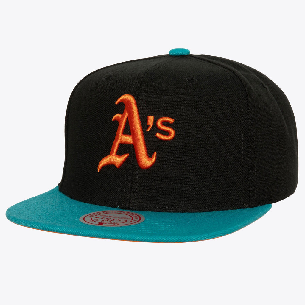 MENS MITCHELL & NESS MLB CITRUS COOLER SNAPBACK COOP ATHLETICS - BLACK