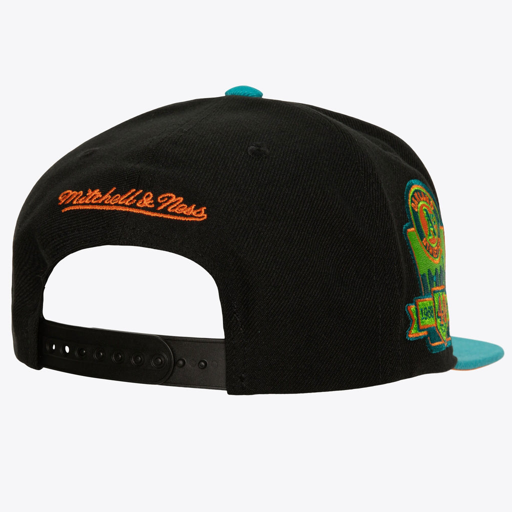 MENS MITCHELL & NESS MLB CITRUS COOLER SNAPBACK COOP ATHLETICS - BLACK