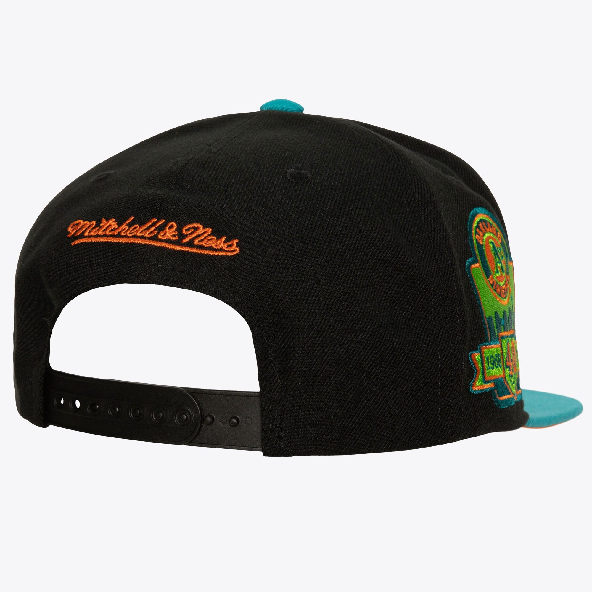 MENS MITCHELL & NESS MLB CITRUS COOLER SNAPBACK COOP ATHLETICS - BLACK