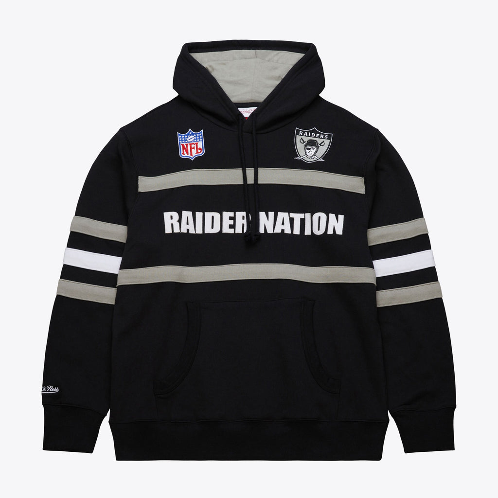 Mens Mitchell & Ness NFL HEAD COACH HOODIE VINTAGE LOGO RAIDERS