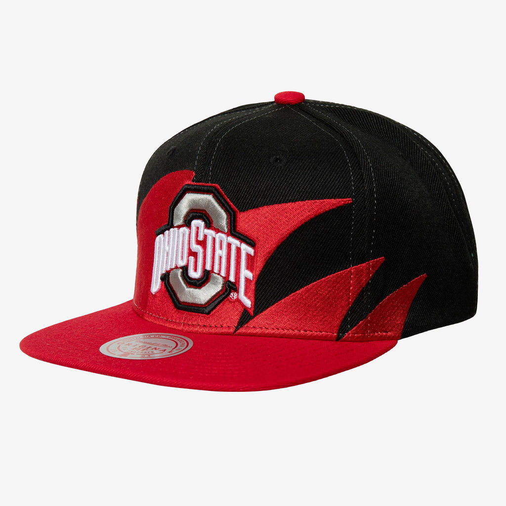 Mens Mitchell & Ness NCAA SHARKTOOTH SNAPBACK OHIO STATE
