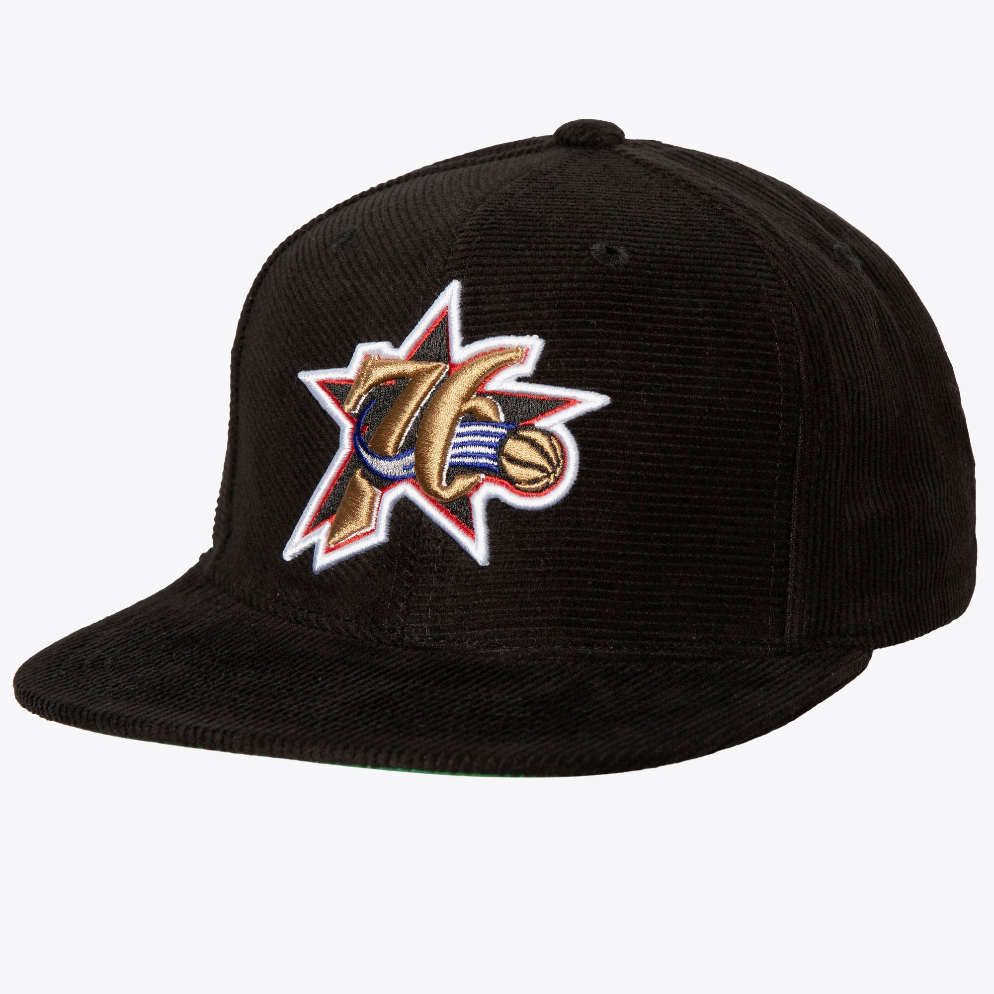 MENS MITCHELL & NESS NBA ALL DIRECTIONS SNAPBACK HWC 76ERS - BLACK
