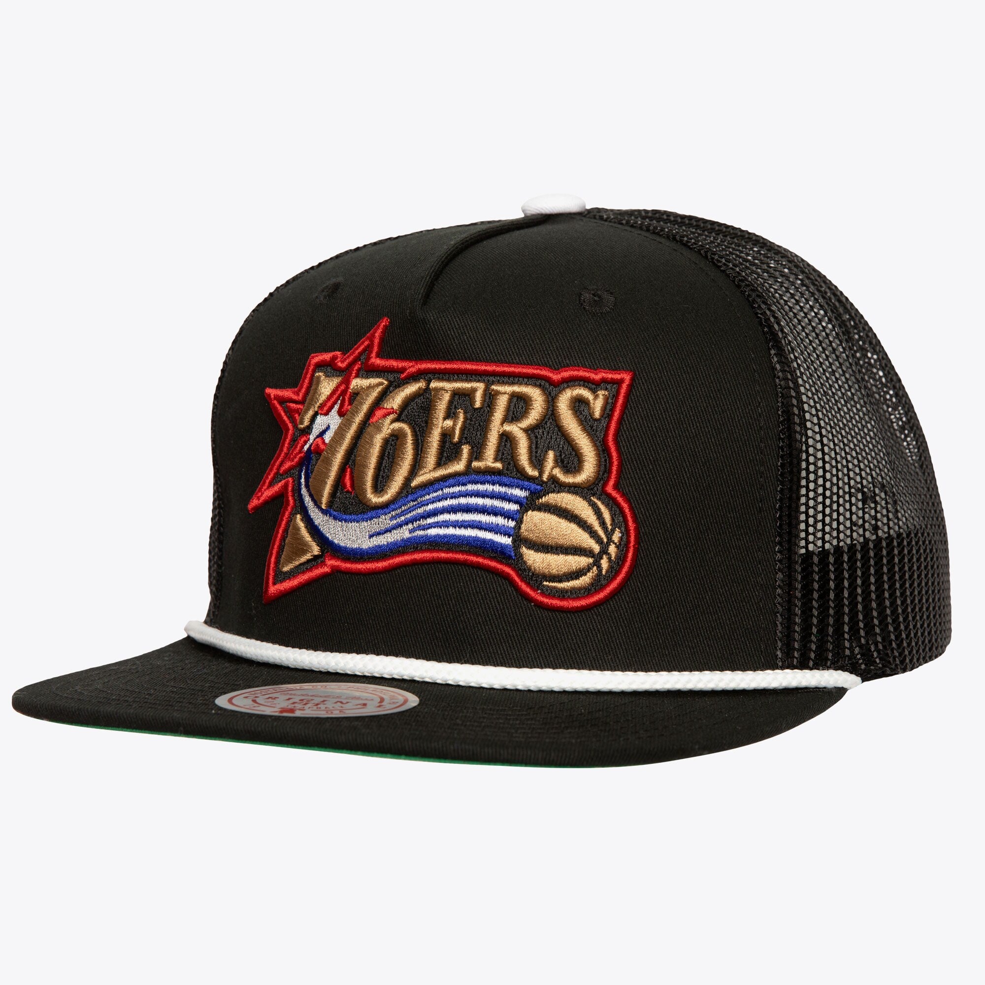MENS MITCHELL & NESS NBA ROPER TRUCKER HWC 76ERS