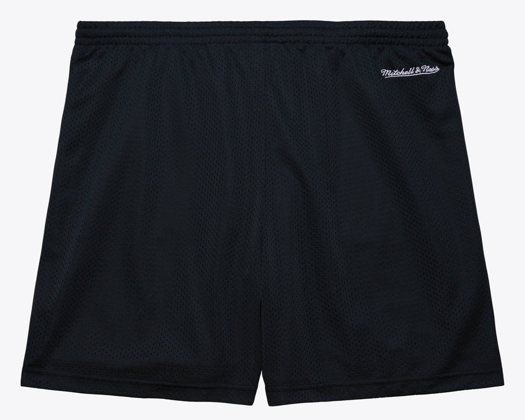 MENS MITCHELL & NESS NBA GAMEDAY MESH 7IN SHORTS VINTAGE LOGO 76ERS