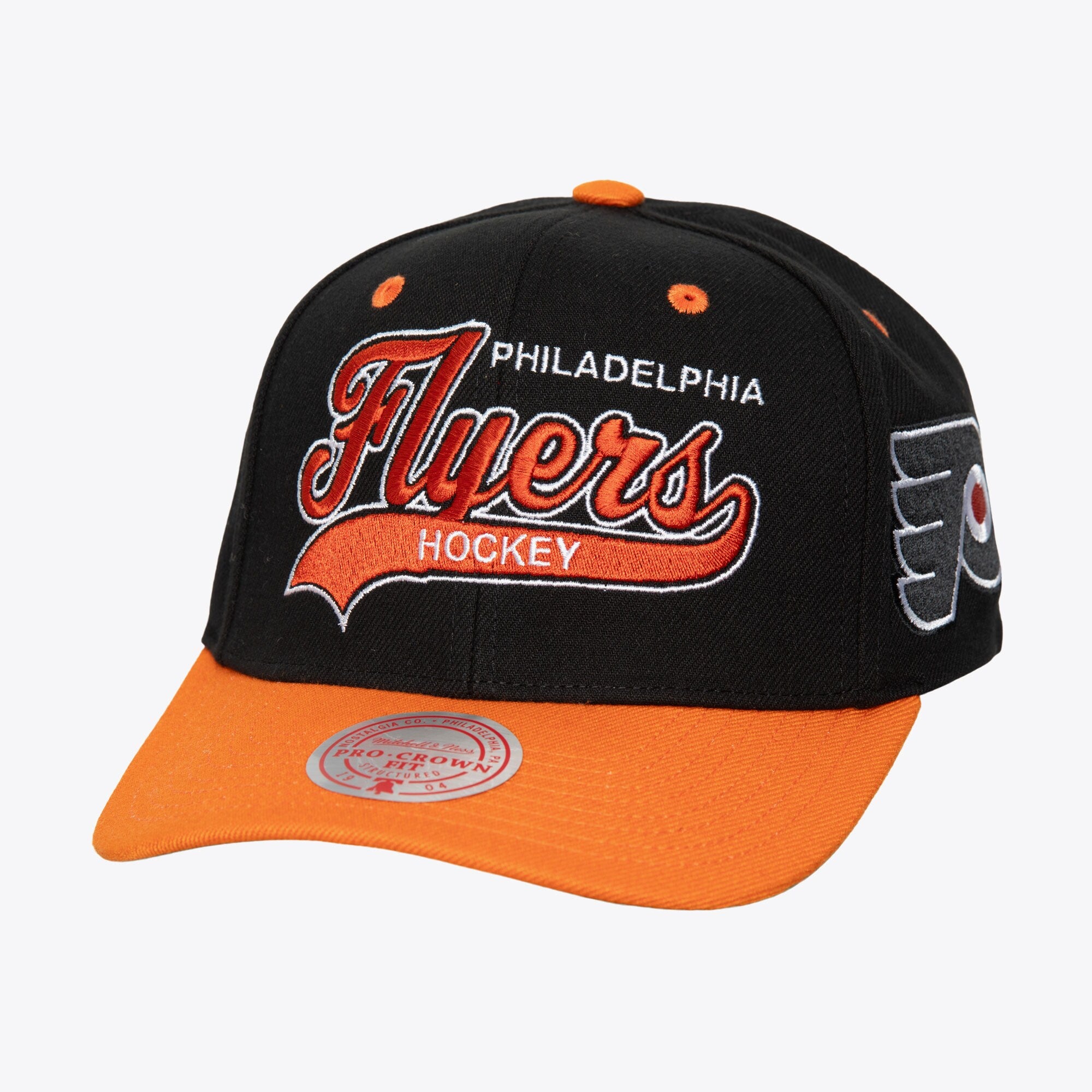 MENS MITCHELL & NESS NHL TAILSWEEP 2.0 PRO SNAPBACK FLYERS - BLACK
