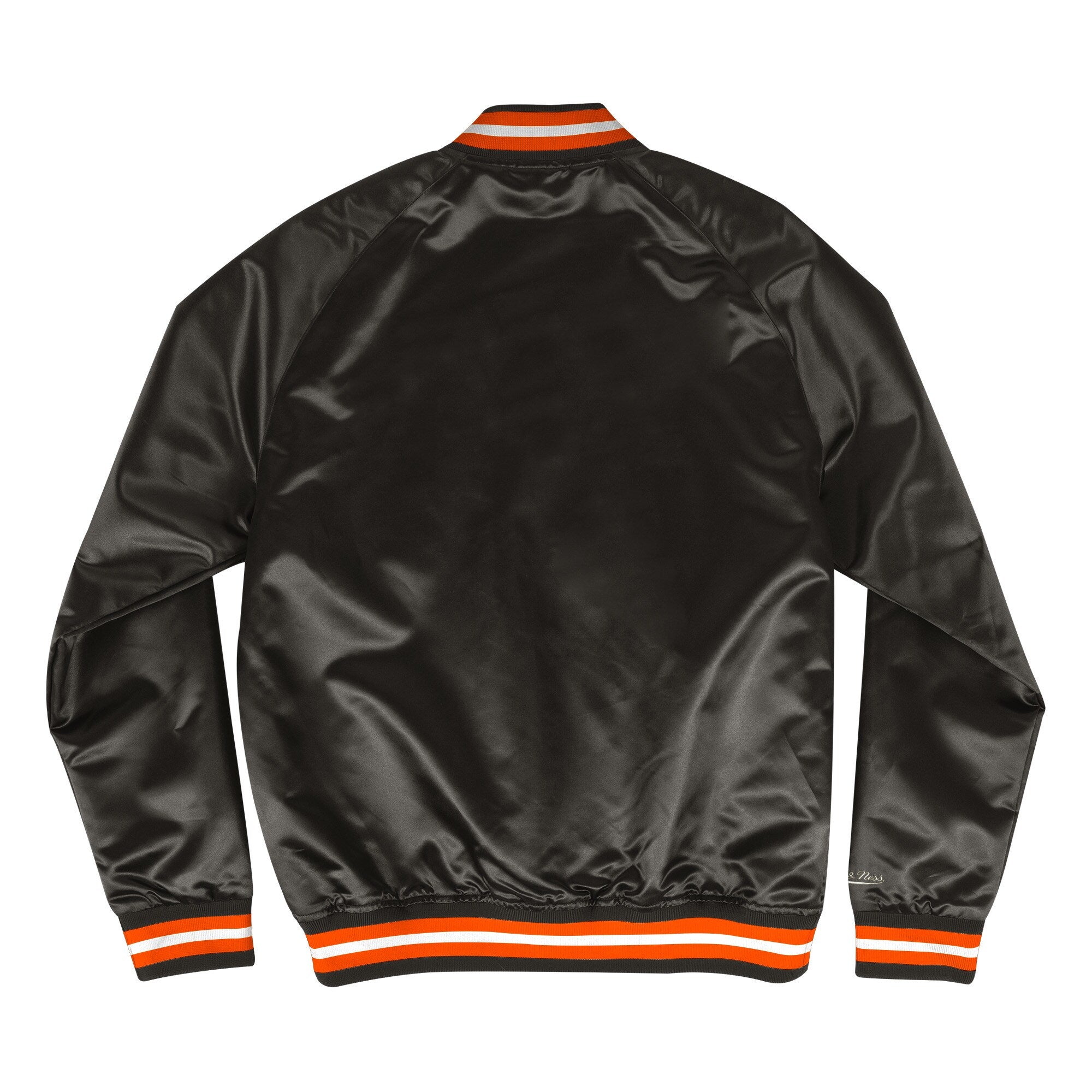 [STJKMG18013-PSUBLCK1] MENS MITCHELL & NESS LIGHTWEIGHT SATIN JACKET SUNS
