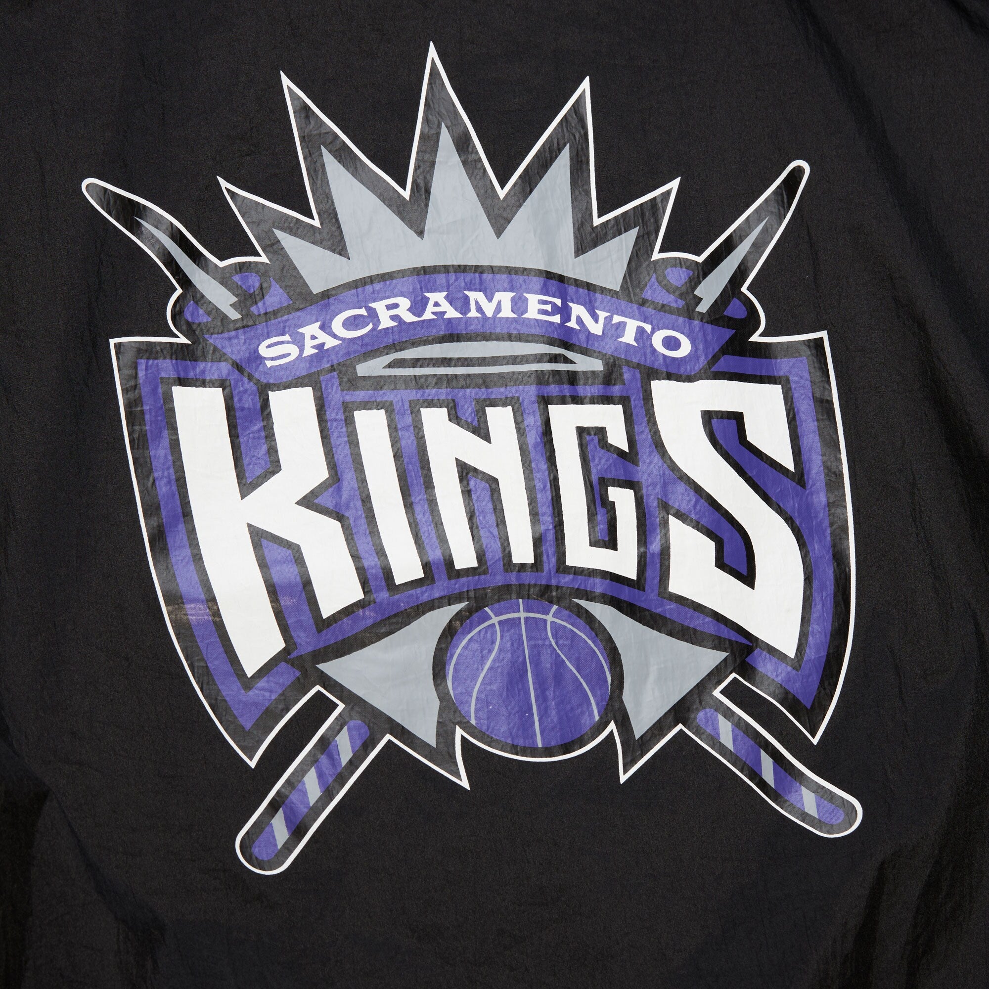 MENS MITCHELL & NESS NBA TEAM OG 3.0 ANORAK VINTAGE LOGO KINGS