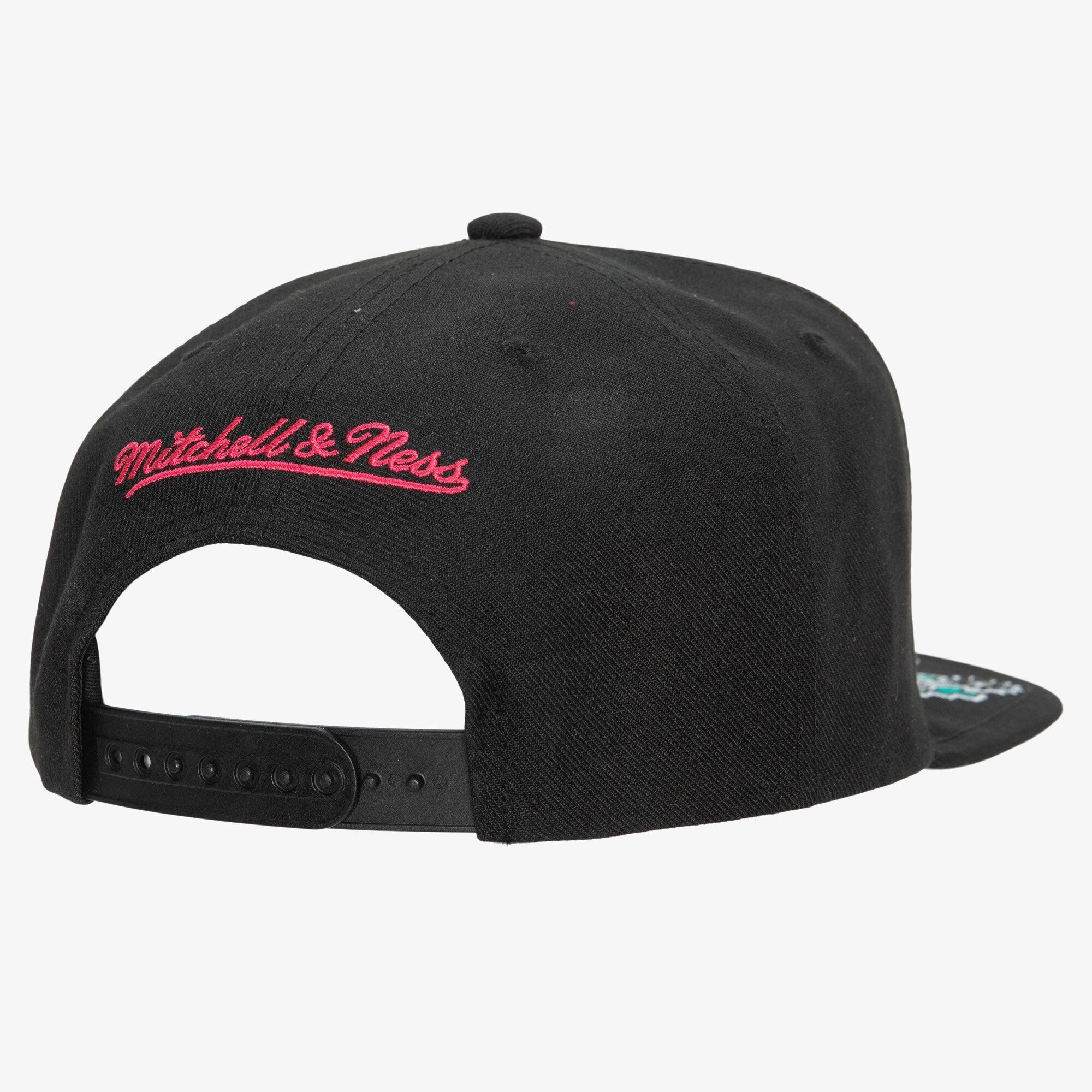 MENS MITCHELL & NESS NBA FRONT LOADED SNAPBACK HWC SPURS - BLACK