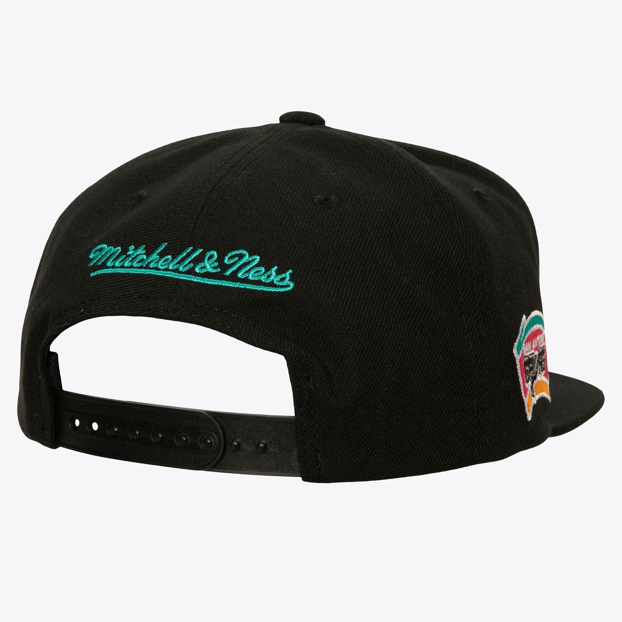 MENS MITCHELL & NESS NBA RETRO SPORT SNAPBACK HWC SPURS - BLACK